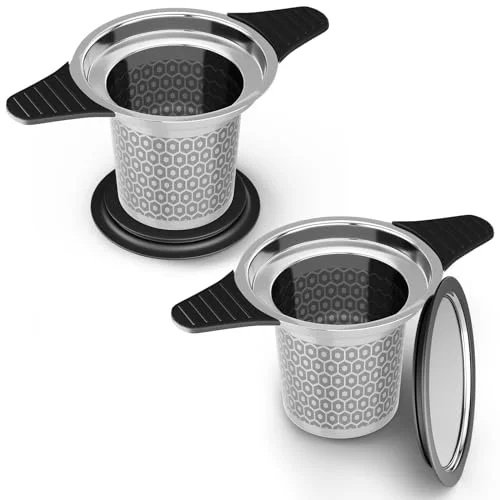 High-Quality 2 PCS 304 Stainless Steel Tea Infuser for Loose Leaf Tea Steeper 2 Count Official