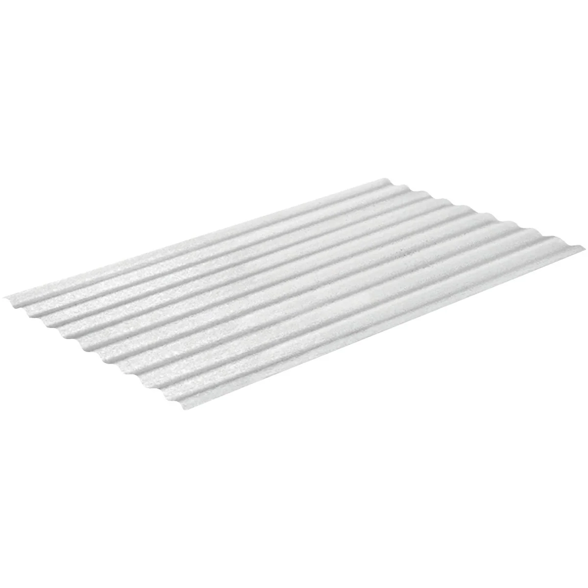 Stylish Sequentia WeatherGlaze 26 In. x 10 Ft. White Round 1-Sided Fiberglass Corrugated Panels Sustainable