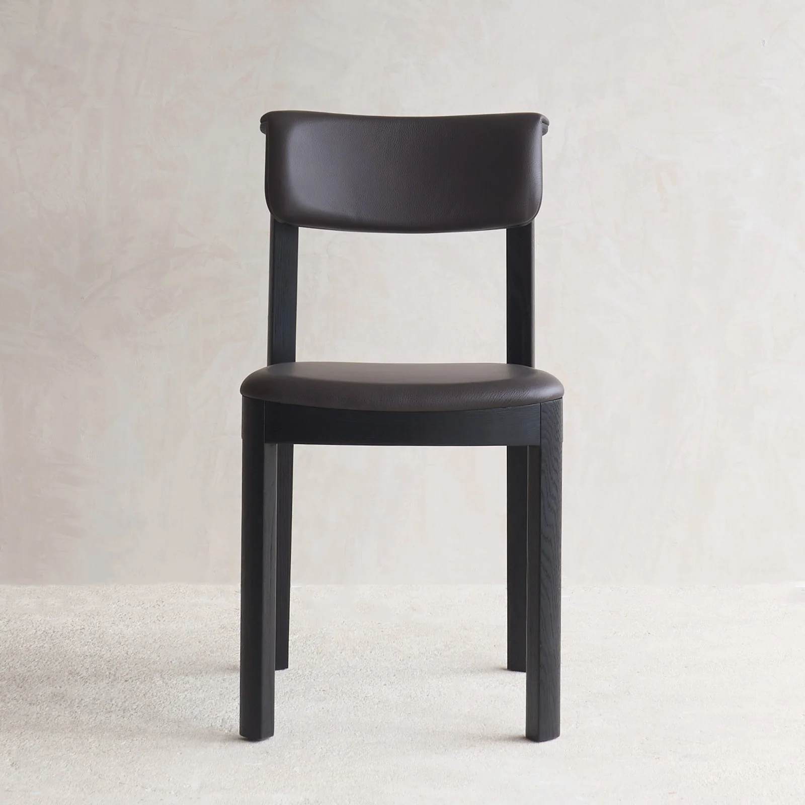 Powerful Noki Leather Dining Chair Black Frame – Cigar Innovative