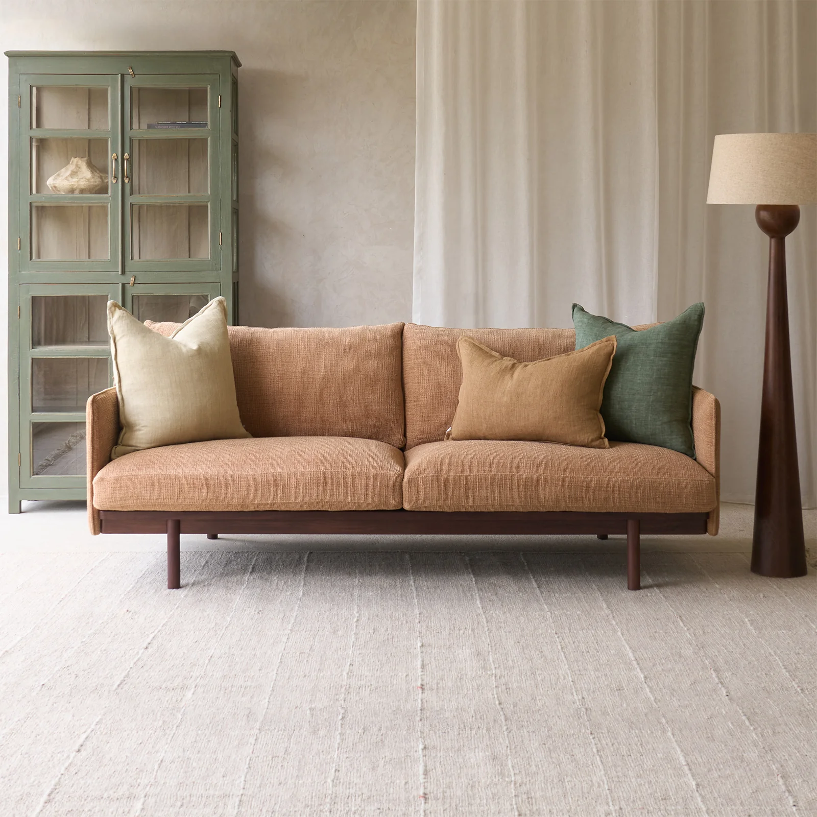 Pure Pensive Sofa Walnut – Bespoke Fabric Authentic