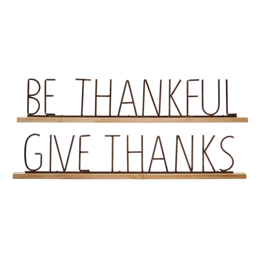 Smooth Metal Mantel Fall Phrase Signs Next-Generation