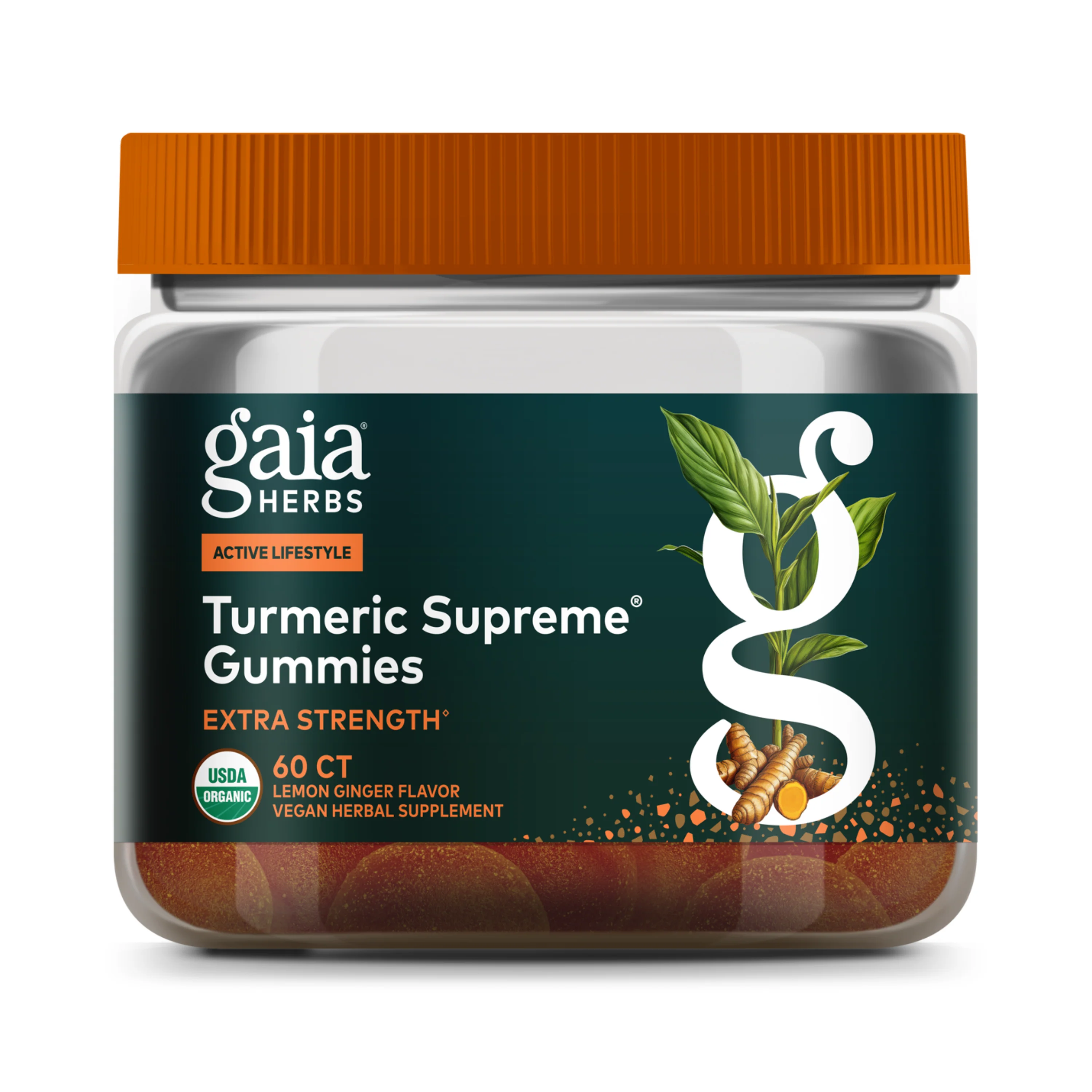 Organic Gaia Herbs Turmeric Supreme Extra Strength Gummies Effective