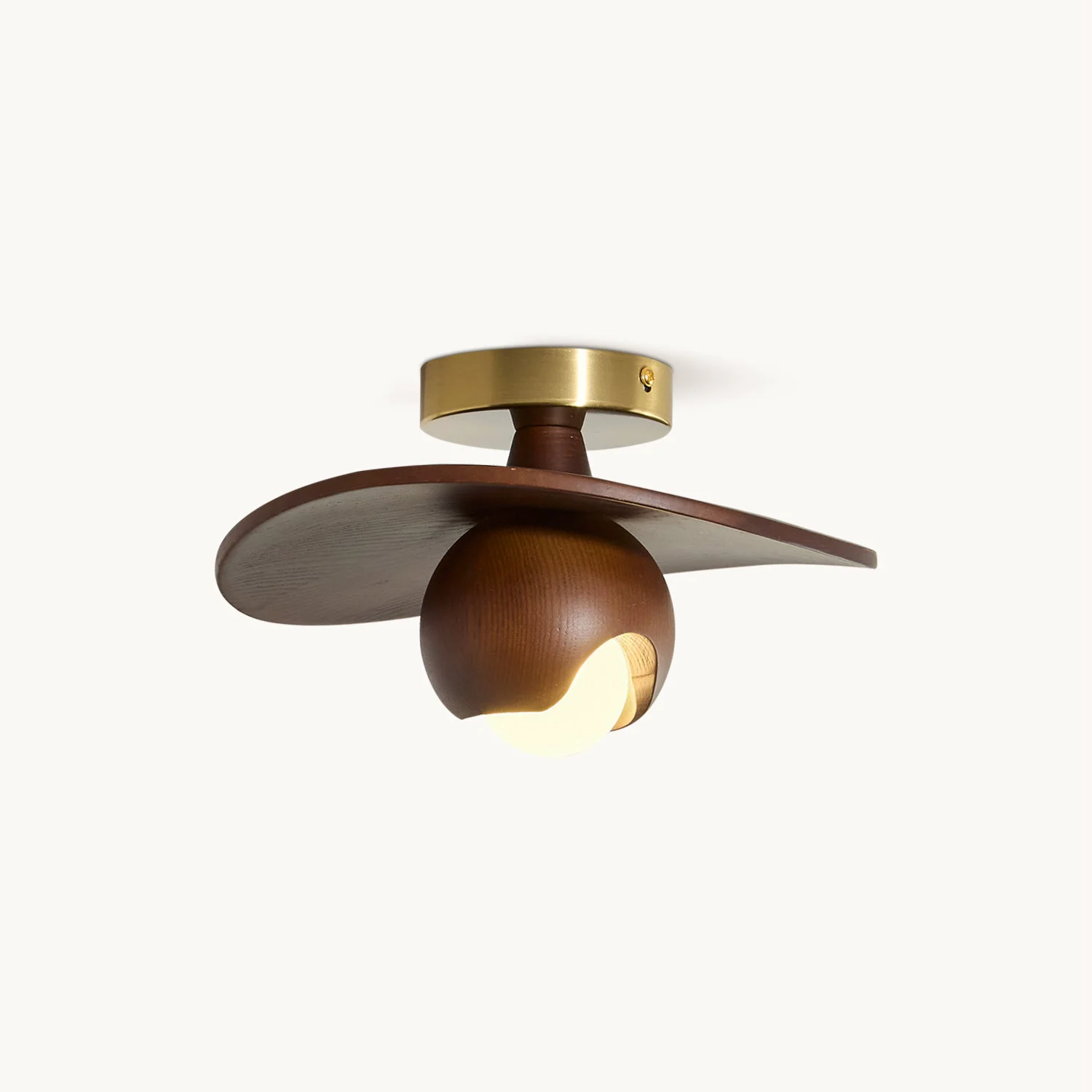 Organic Ebern Wood Ceiling Light Relaxed