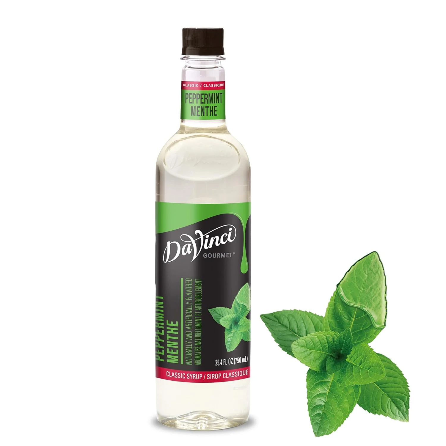 High-End DaVinci Gourmet Classic Peppermint Syrup 25.4 Fluid Ounces Pack of 1 Lightweight