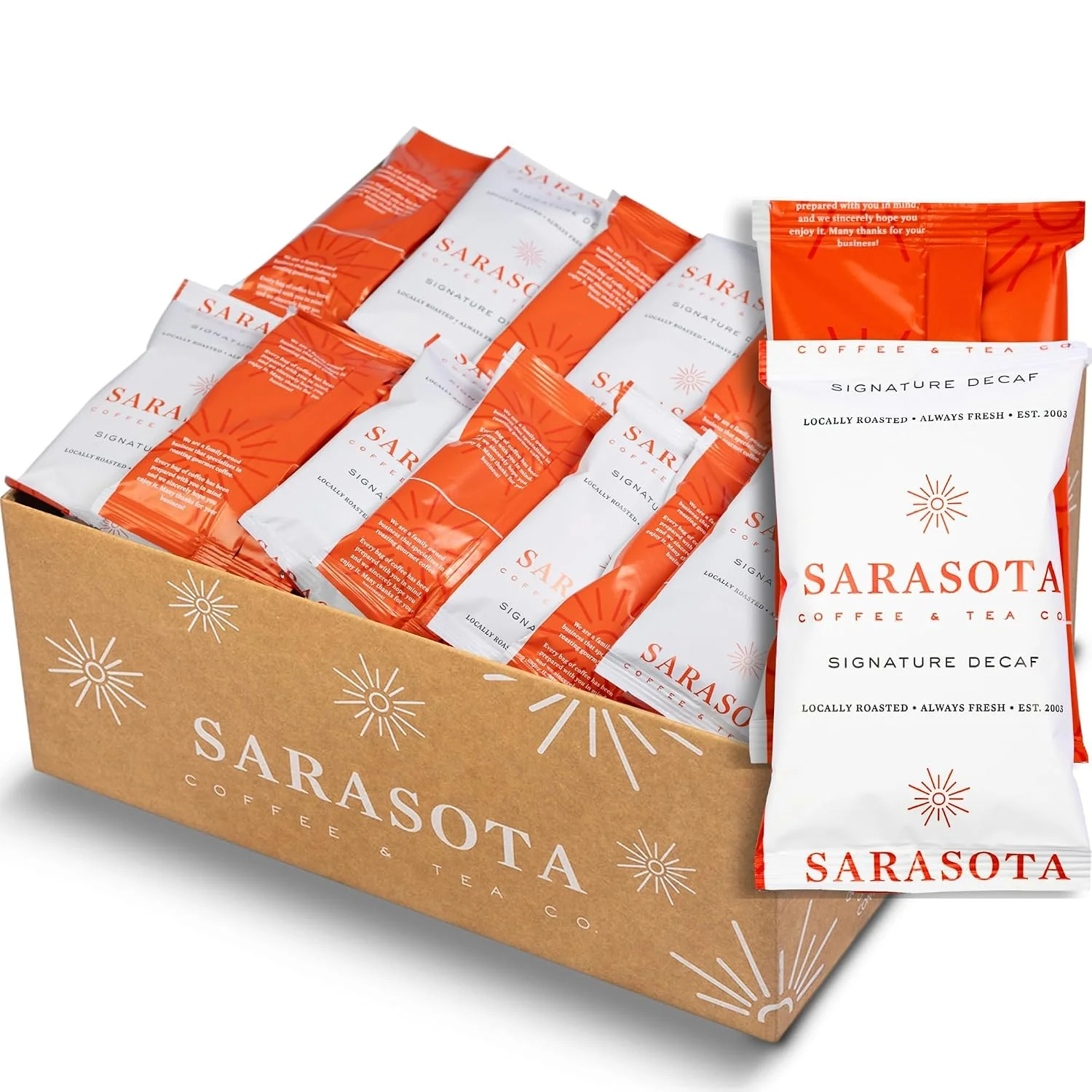 Durable Coffee Packets – Dark Roast Decaf Ground Packs Low Acid Pre-Measured 2oz Bags for 12-Cup Drip Brewers Bulk Single-Pot Commercial Pouches Carefully Designed