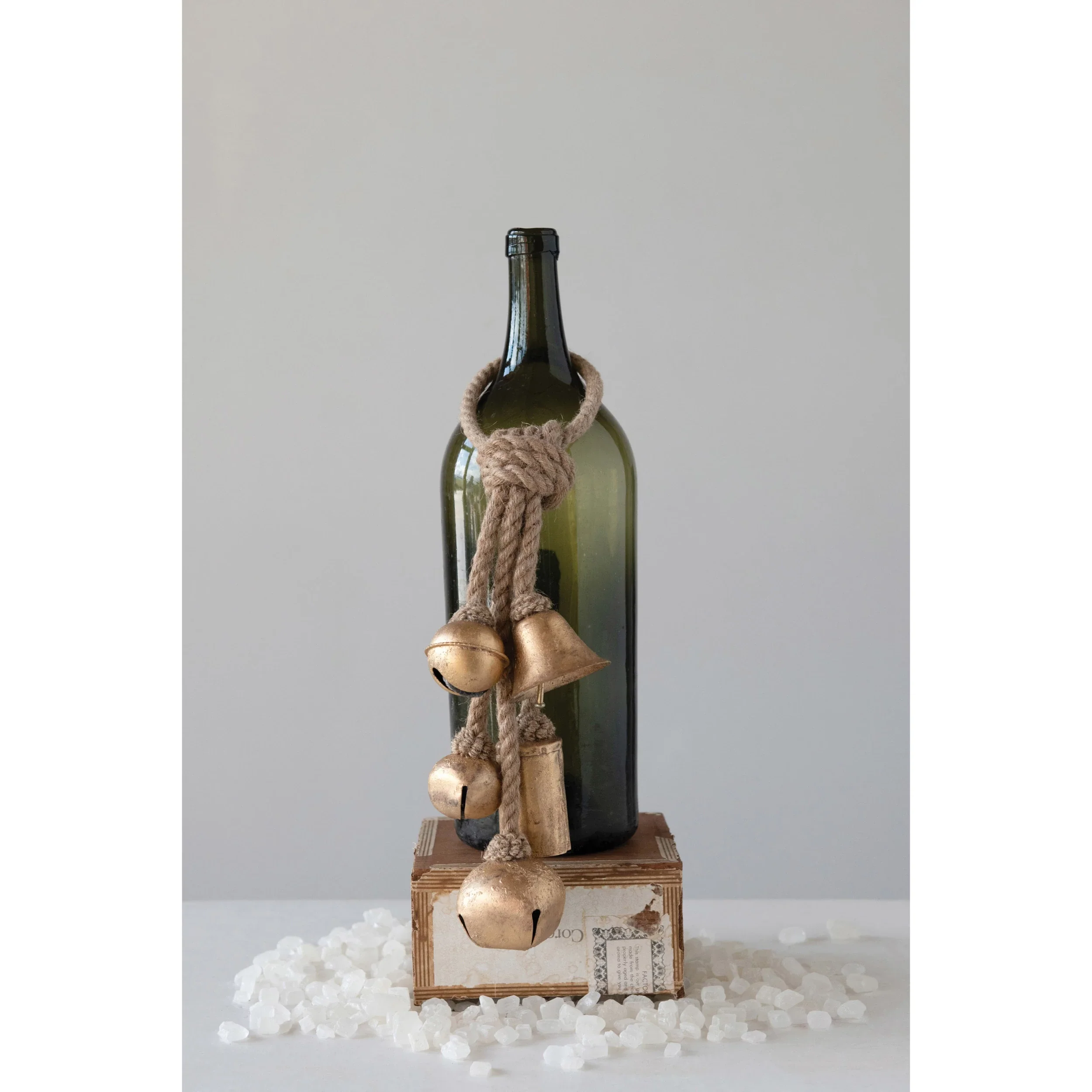 Expertly Made Decorative Metal Bells with Jute Hanger Safe