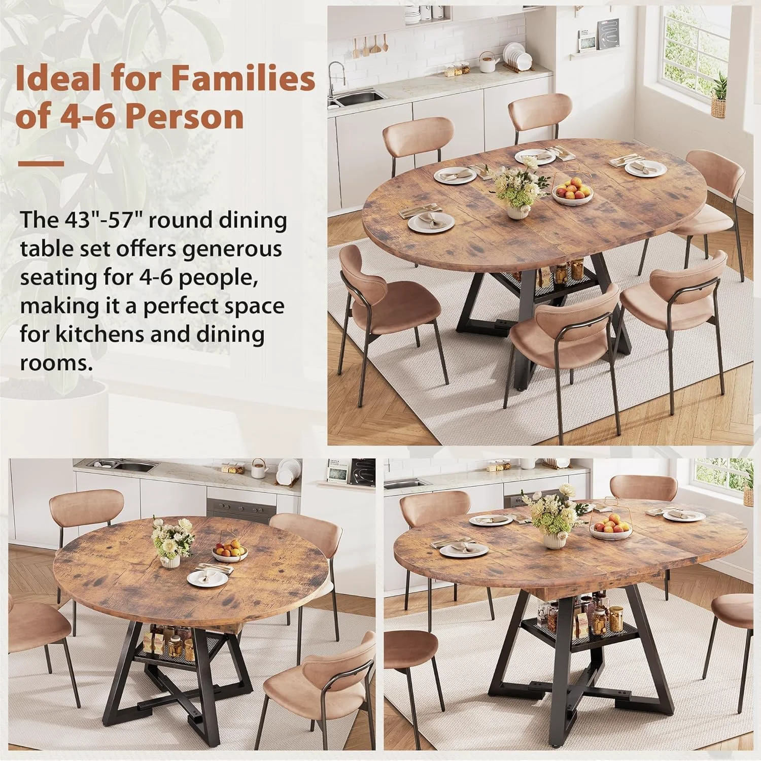 Clean Expandable Oval Dining Table With BuiltIn Storage System Healthy
