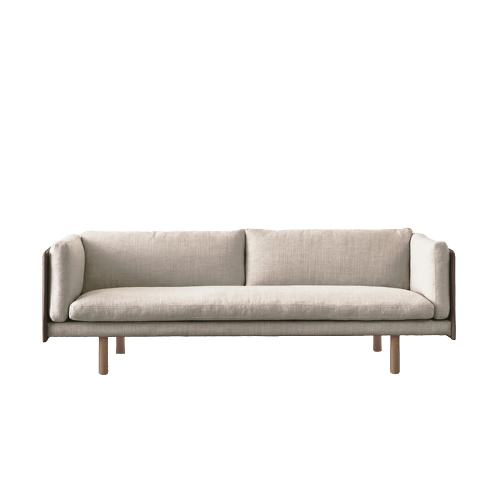 Fine Crafted Sonder Sofa Bespoke Leather Fabric Combination Expertly Made