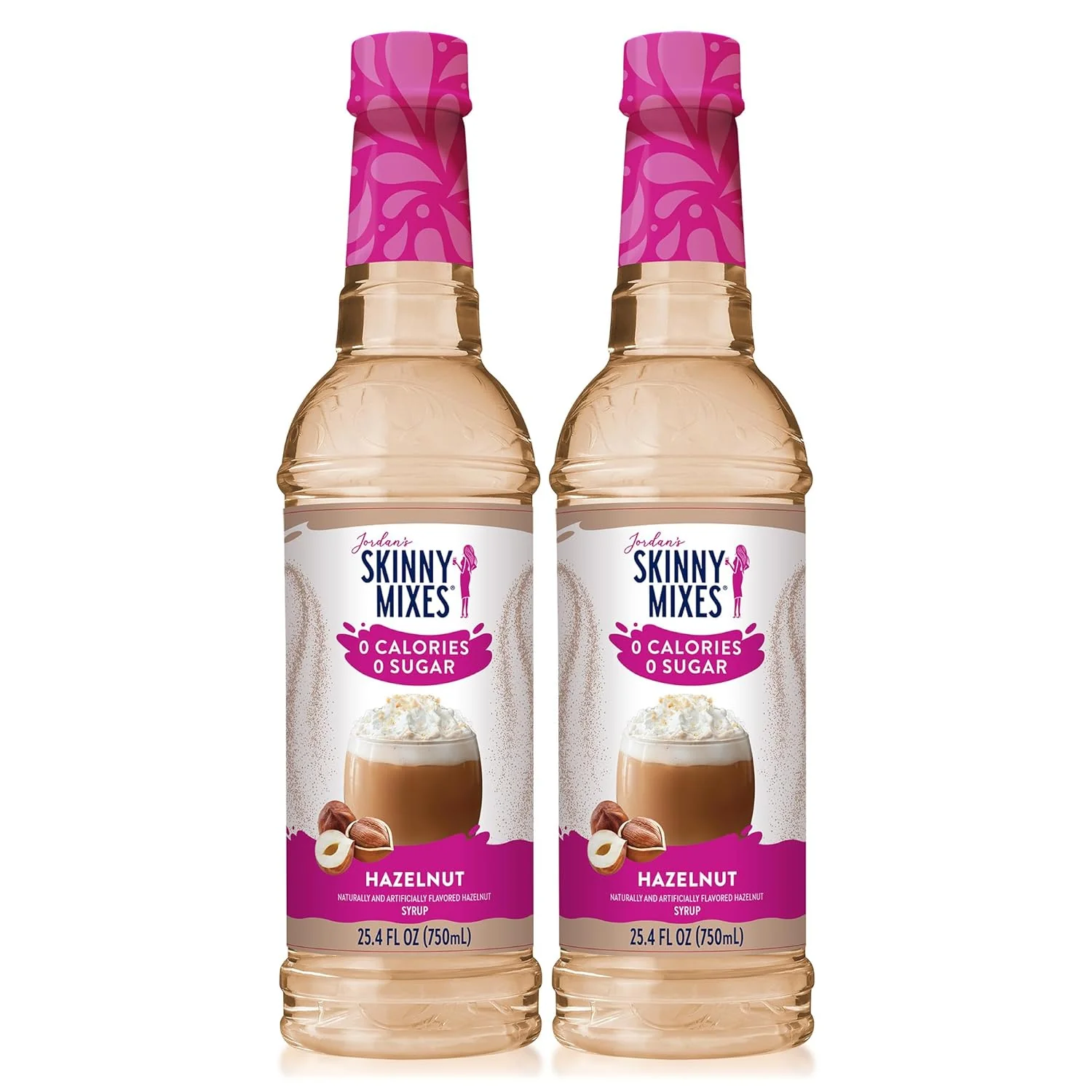 Comfortable Jordan’s Skinny Syrups Hazelnut Coffee Syrup Sugar 25.4 Ounces Pack of 2 Zero Calorie Drink Flavoring Mixes Original