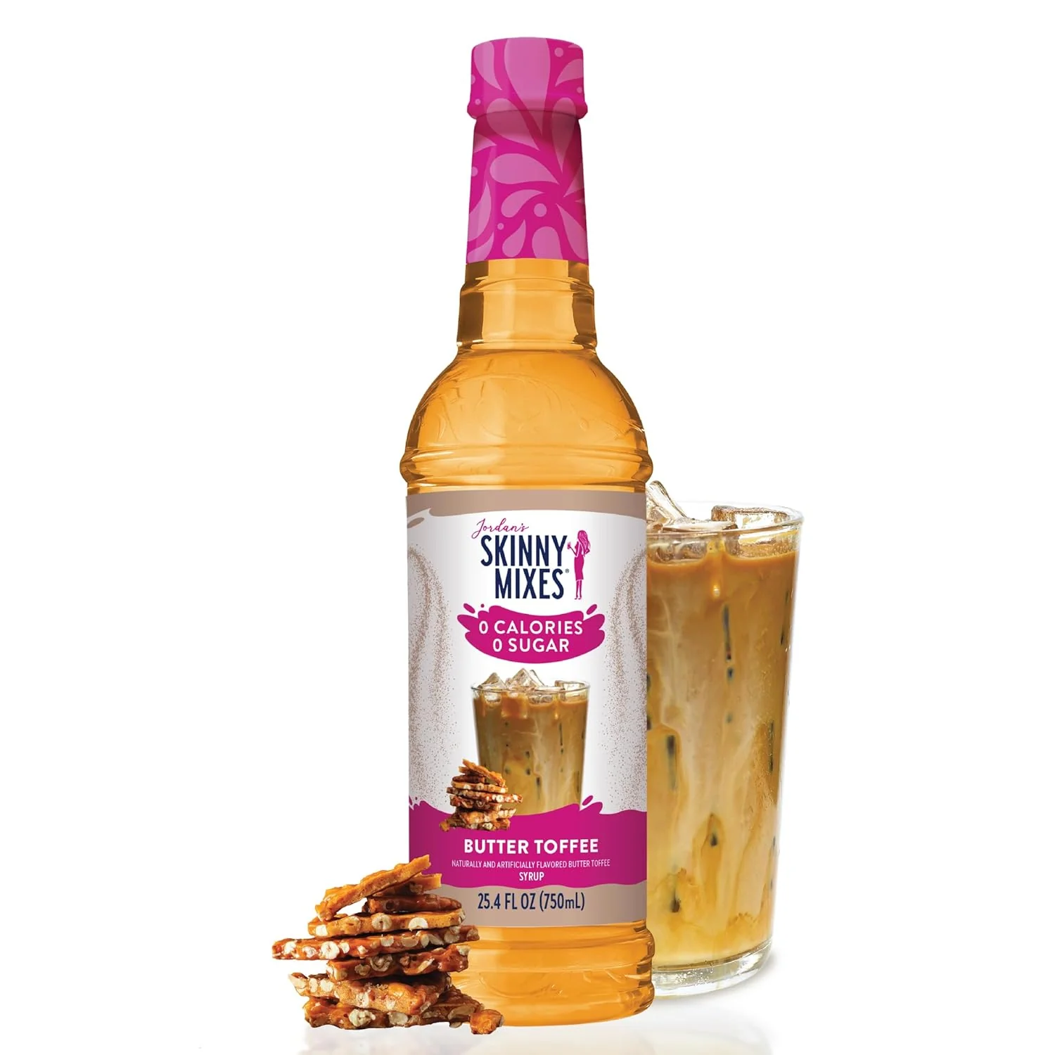 Secure Jordan’s Skinny Mixes Butter Toffee Coffee Syrup 25.4 oz First-Class