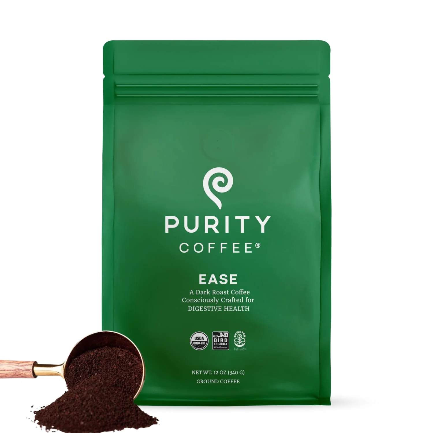 Artisan EASE Low Acid Dark Roast Ground 12oz Bag Advanced