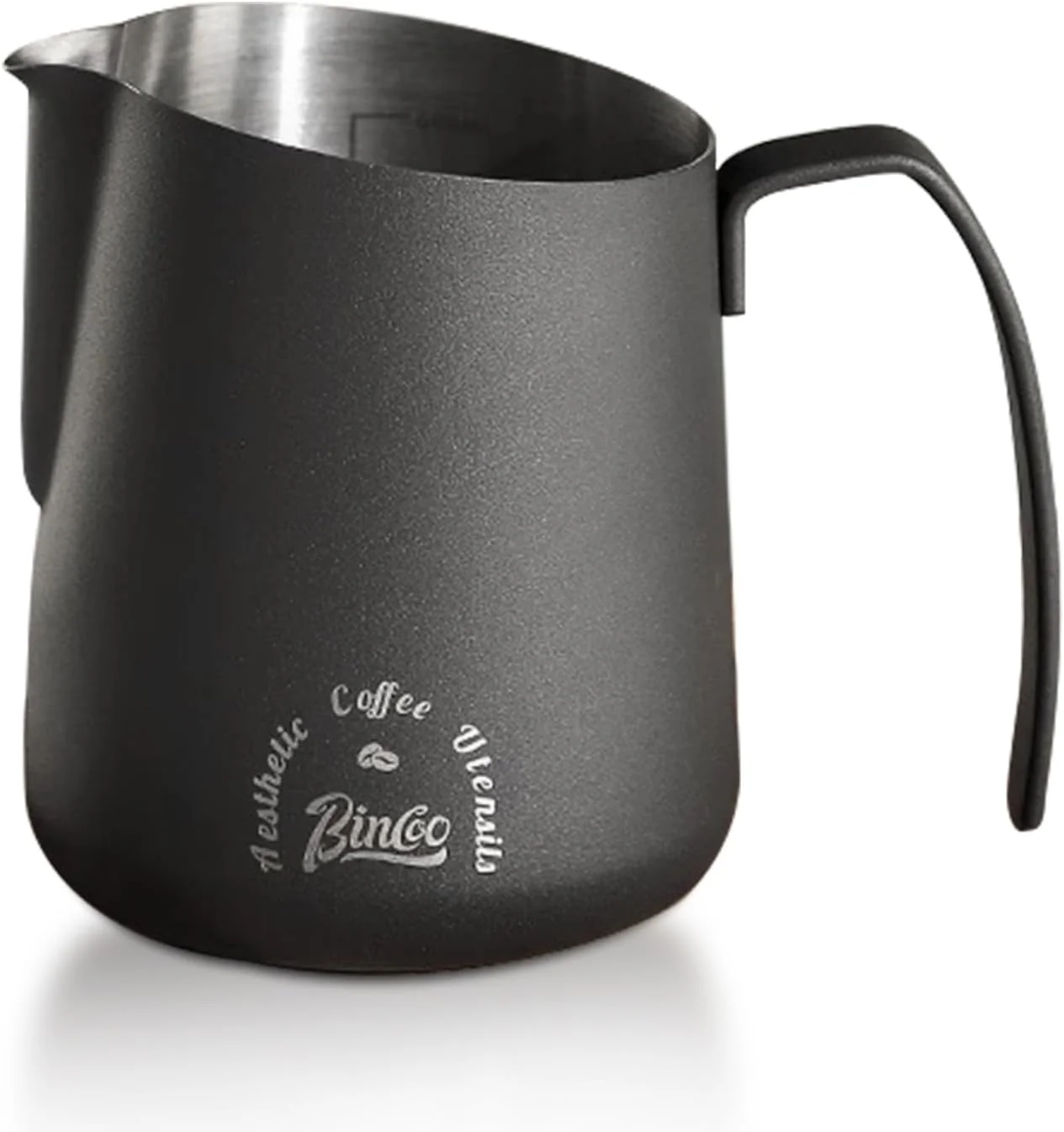 Long-Lasting Milk Frothing Pitcher 500ML – Espresso Steaming Pitcher with Large Handle and V-Spout Stainless Steel Milk Frothing Cup for Cappuccino Latte Art Coffee Machine Accessories Classic