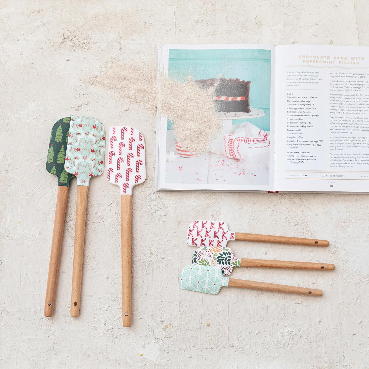 Excellent Holiday Spatulas Silicone Wood Carefully Designed