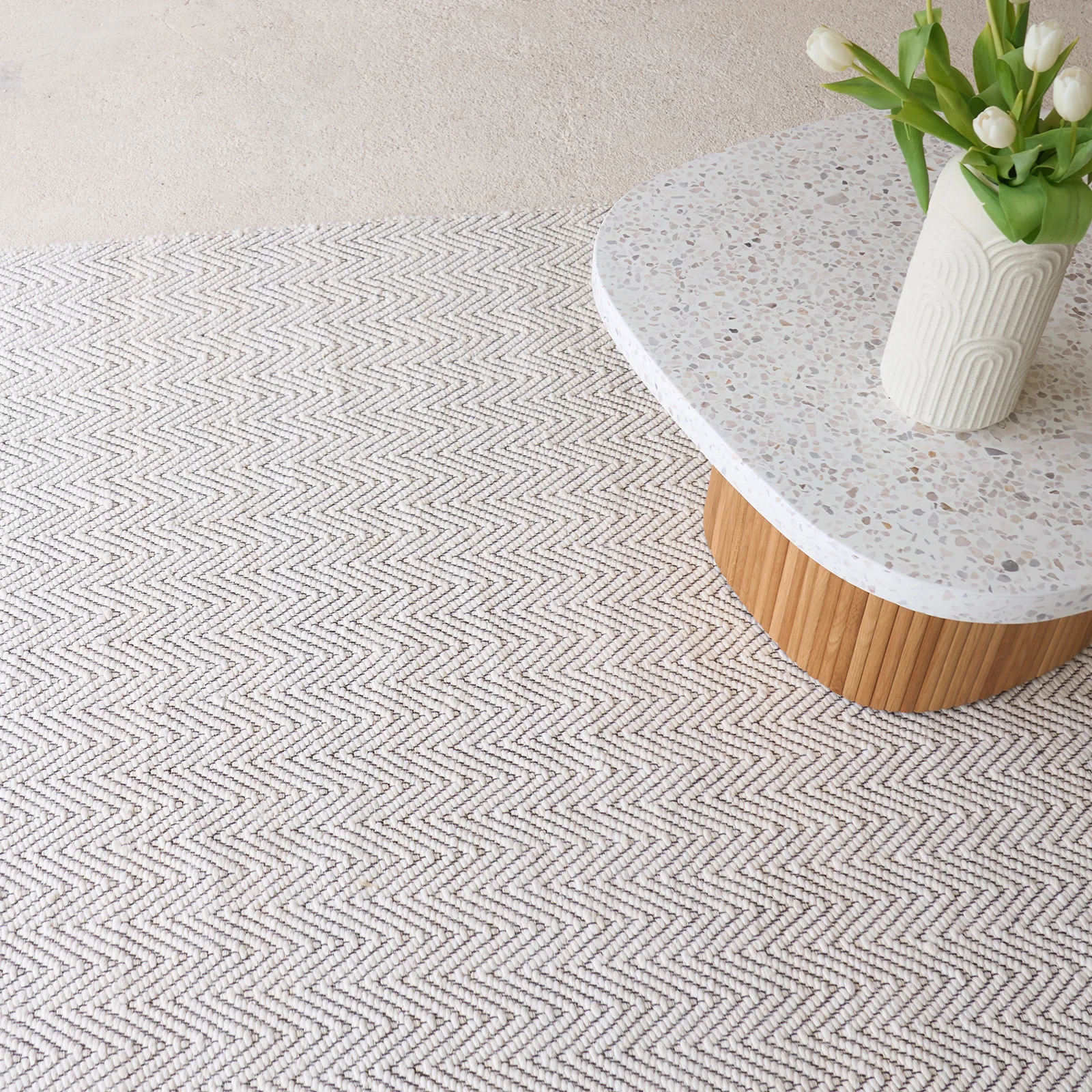 Official Nomad Wool Blended Rug Cream Classic