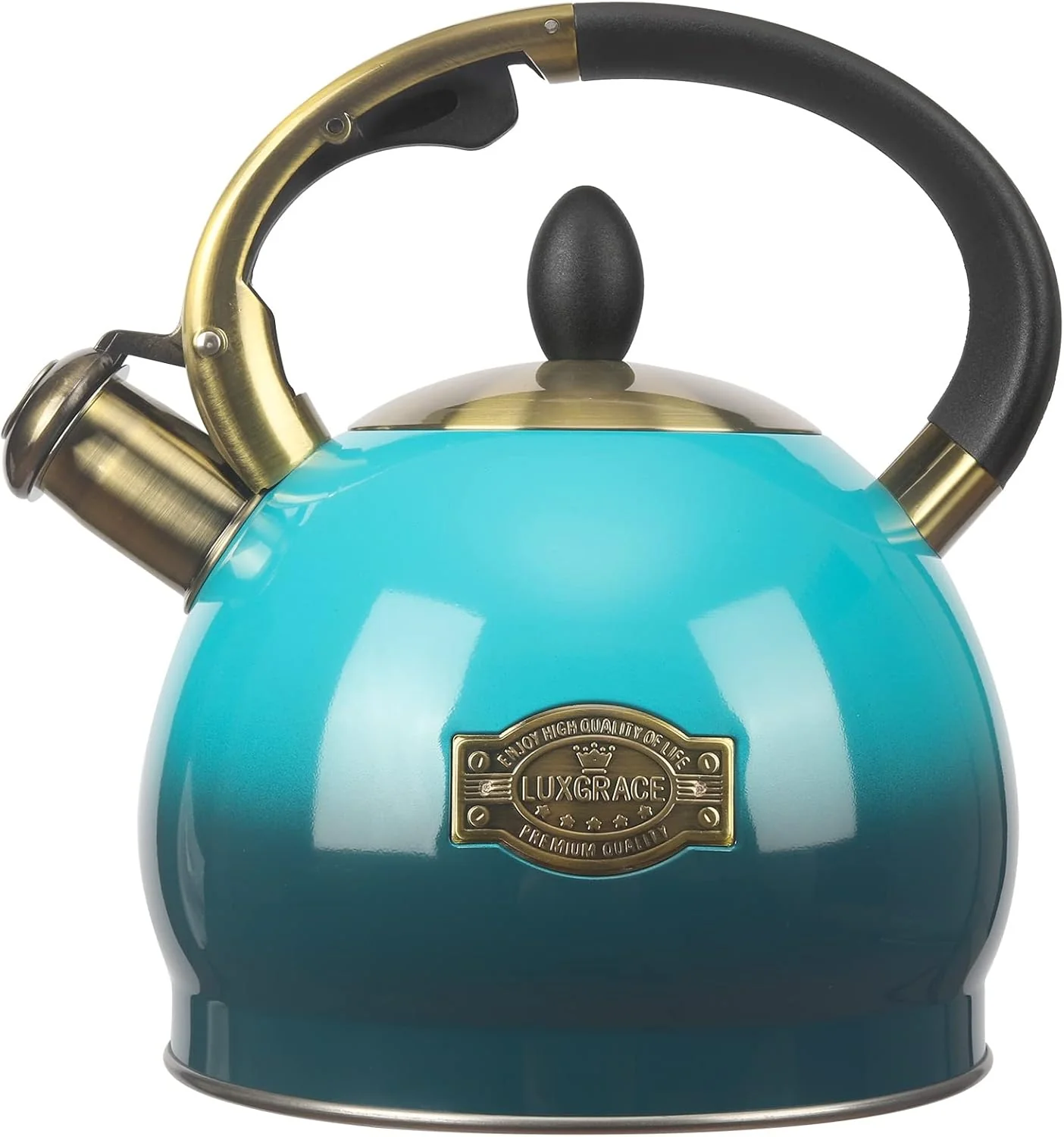 Innovative 3Quart Whistling Tea Kettle Classic Teapot Stainless Steel Teakettle with Cool Grip for Stovetop Effective