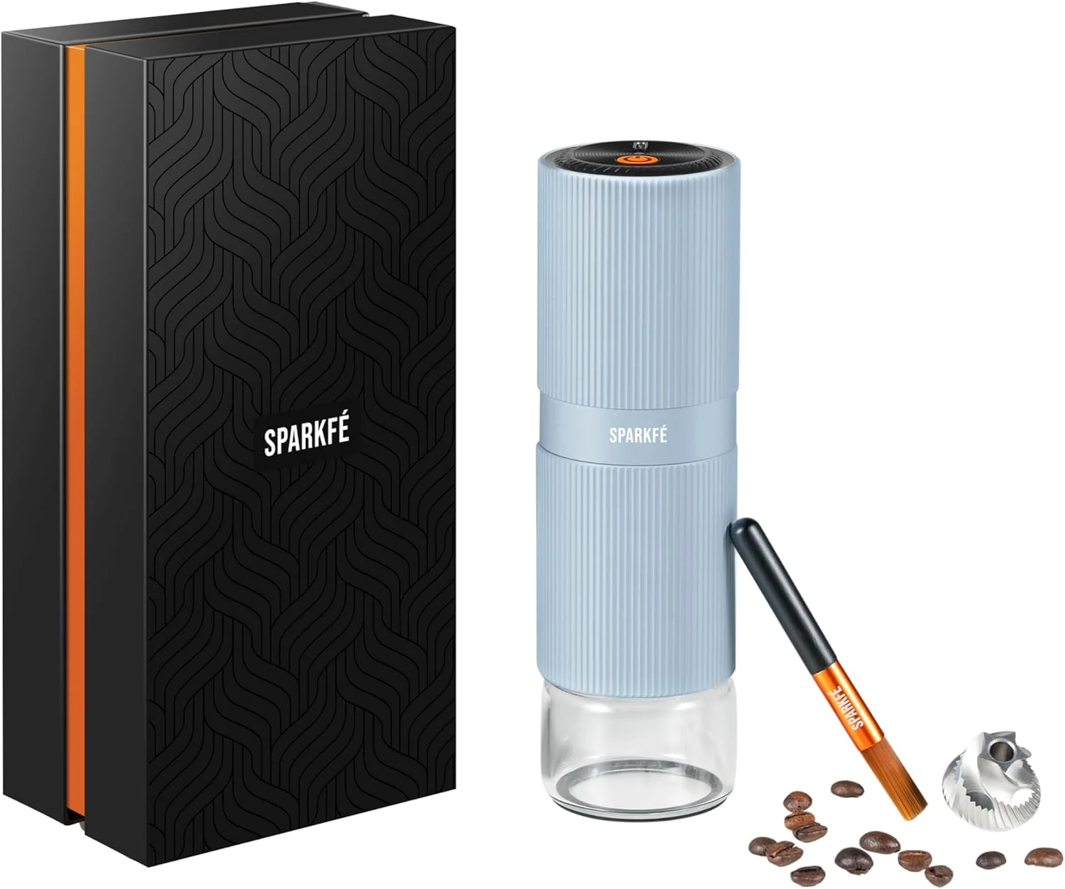 Elite Portable Electric Coffee Grinder Rechargeable Handheld Grinder with Stainless Steel Conical Burr Adjustable Grind Settings for Espresso Moka Prestigious