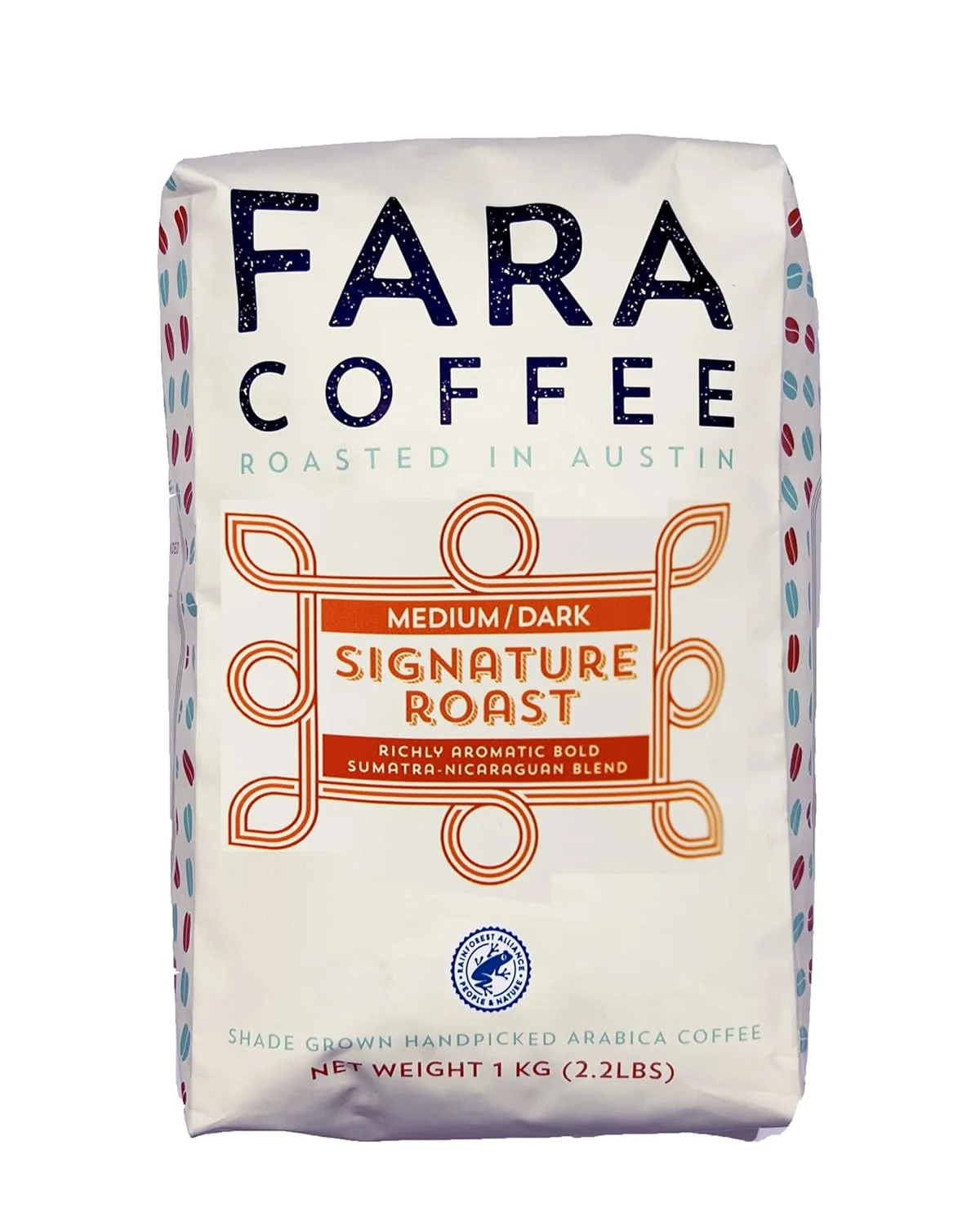 Fine Fara Coffee Whole Bean Breakfast Blend Medium 2.2 Lb Classic