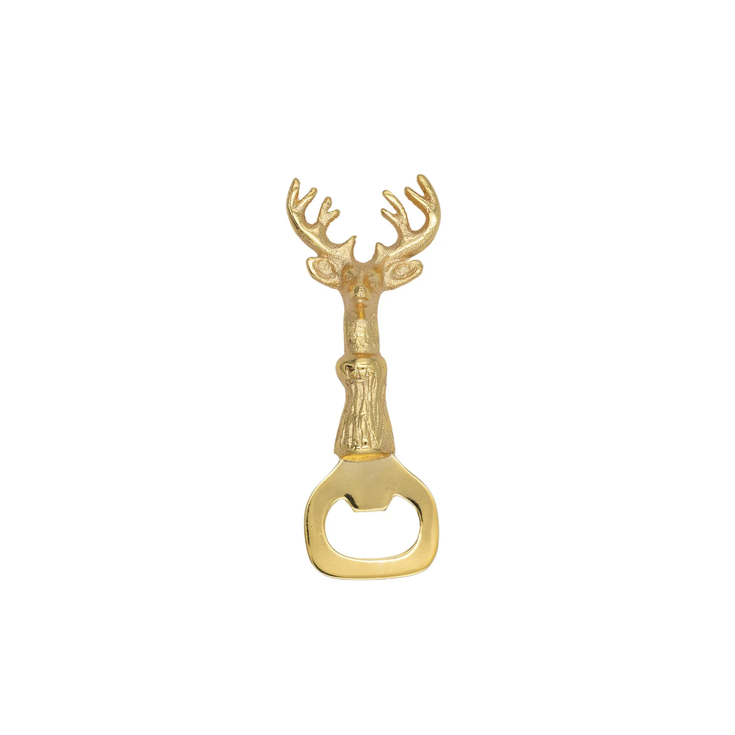 Artisan Stag Bottle Opener Gold Organic