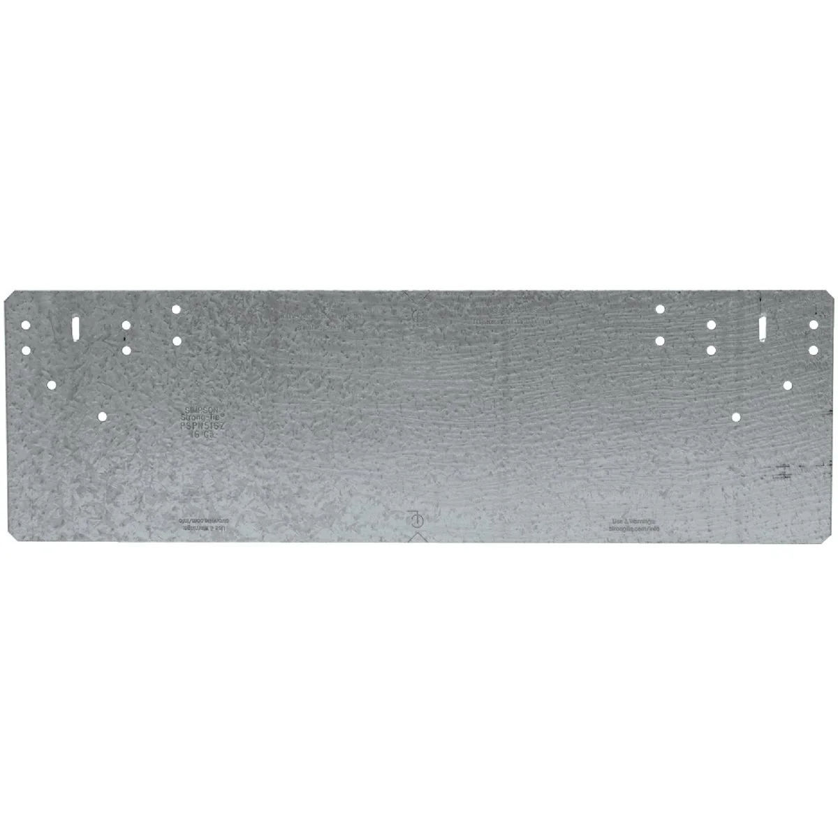 Elegant Simpson Strong-Tie 5 in. W x 16-5 16 in. L Galvanized Steel 16 Gauge Protection Plate Official