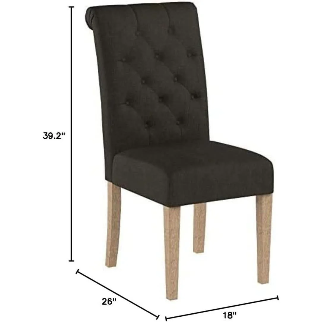 Advanced Charcoal Tufted Parsons Dining Chair Modern Style Elegant Crafted