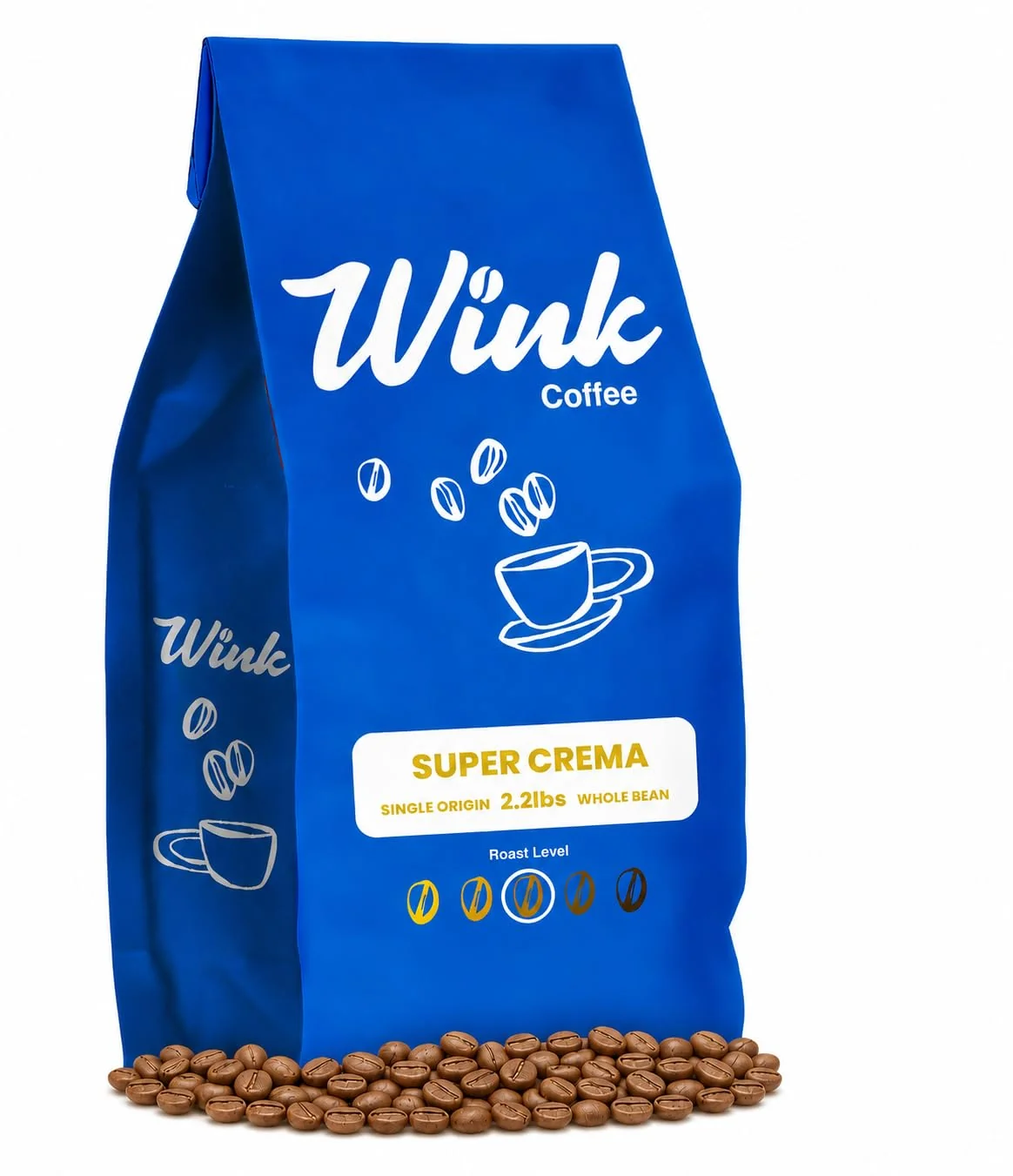 Excellent Wink Coffee Super Crema Espresso – Colombian Arabica Beans Verified