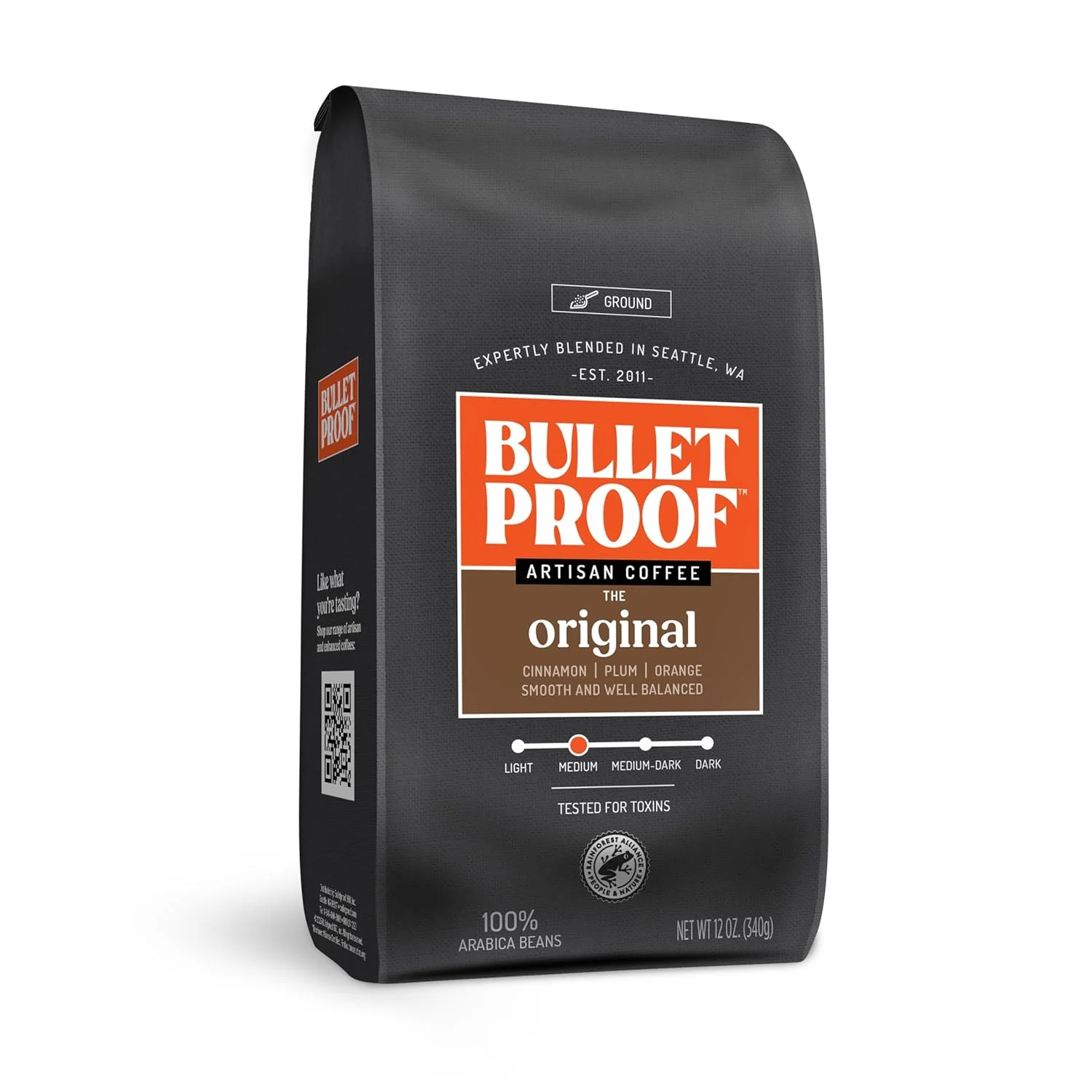 Solid Bulletproof Medium Roast Ground Coffee Eco-Friendly