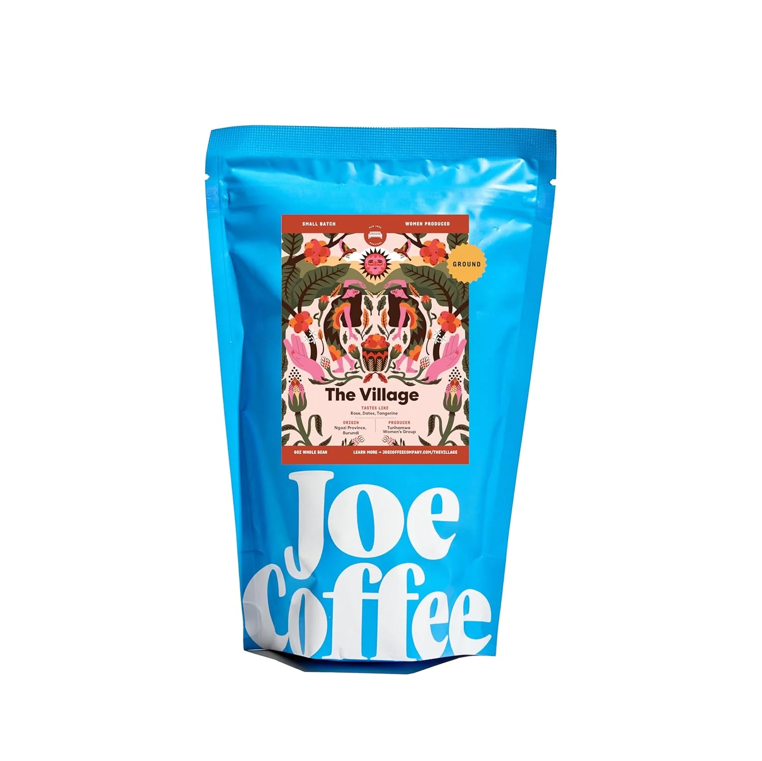 Fast Joe Coffee Company – The Village Ground Specialty Coffee 6 oz Bag Women-Produced NYC Roaster Rainforest Alliance Kosher Verified
