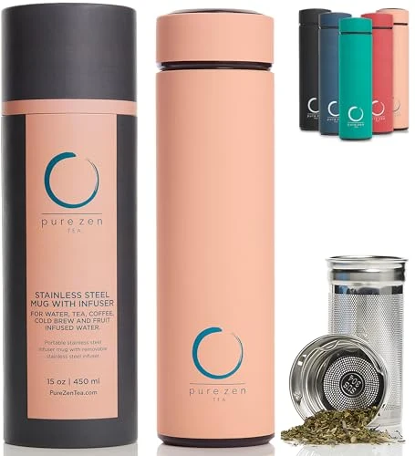 Pure Insulated Tea Infuser Bottle Durable