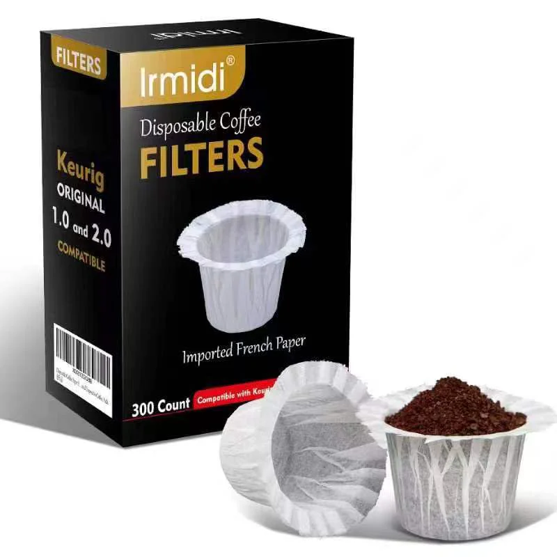 Prestigious 300 Count Disposable Coffee Filters Compatible with Keurig Brewers Single Serve 1.0 and 2.0 Sustainable