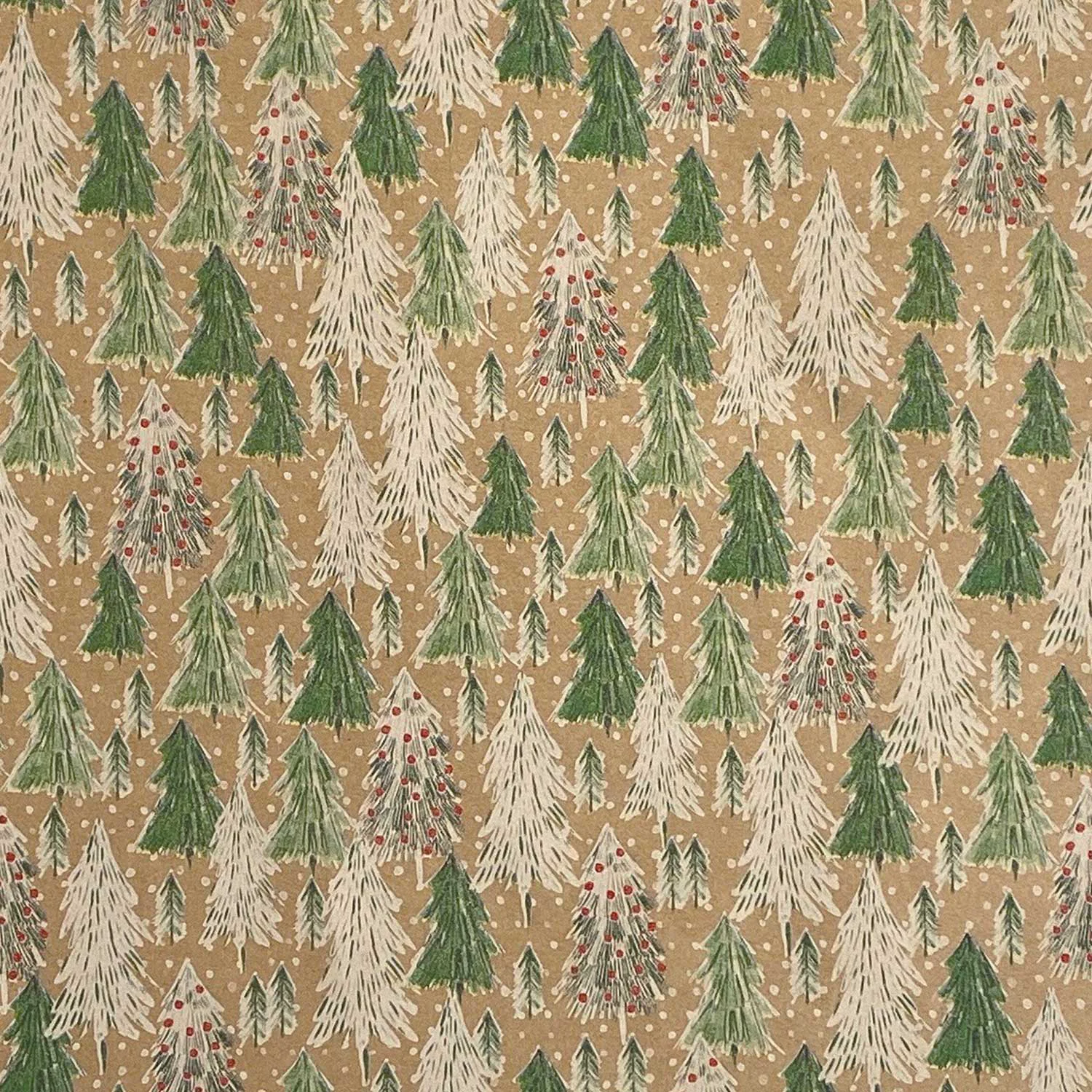 High-Grade Opulent Tree Kraft Christmas Gift Wrap 10 ft x 30 Secure
