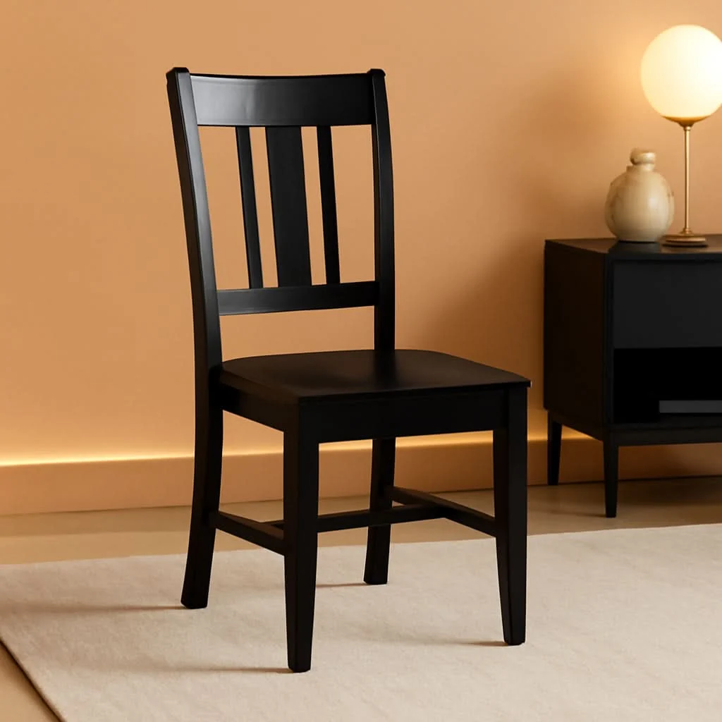 Powerful San Remo Splatback Dining Chairs Set Of Two Black Organic