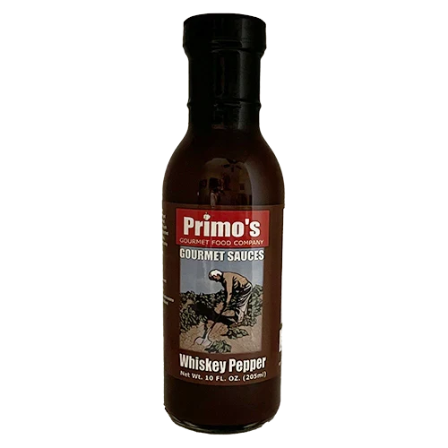 Exclusive Primo’s Gourmet Whiskey Pepper Steak Sauce Reusable