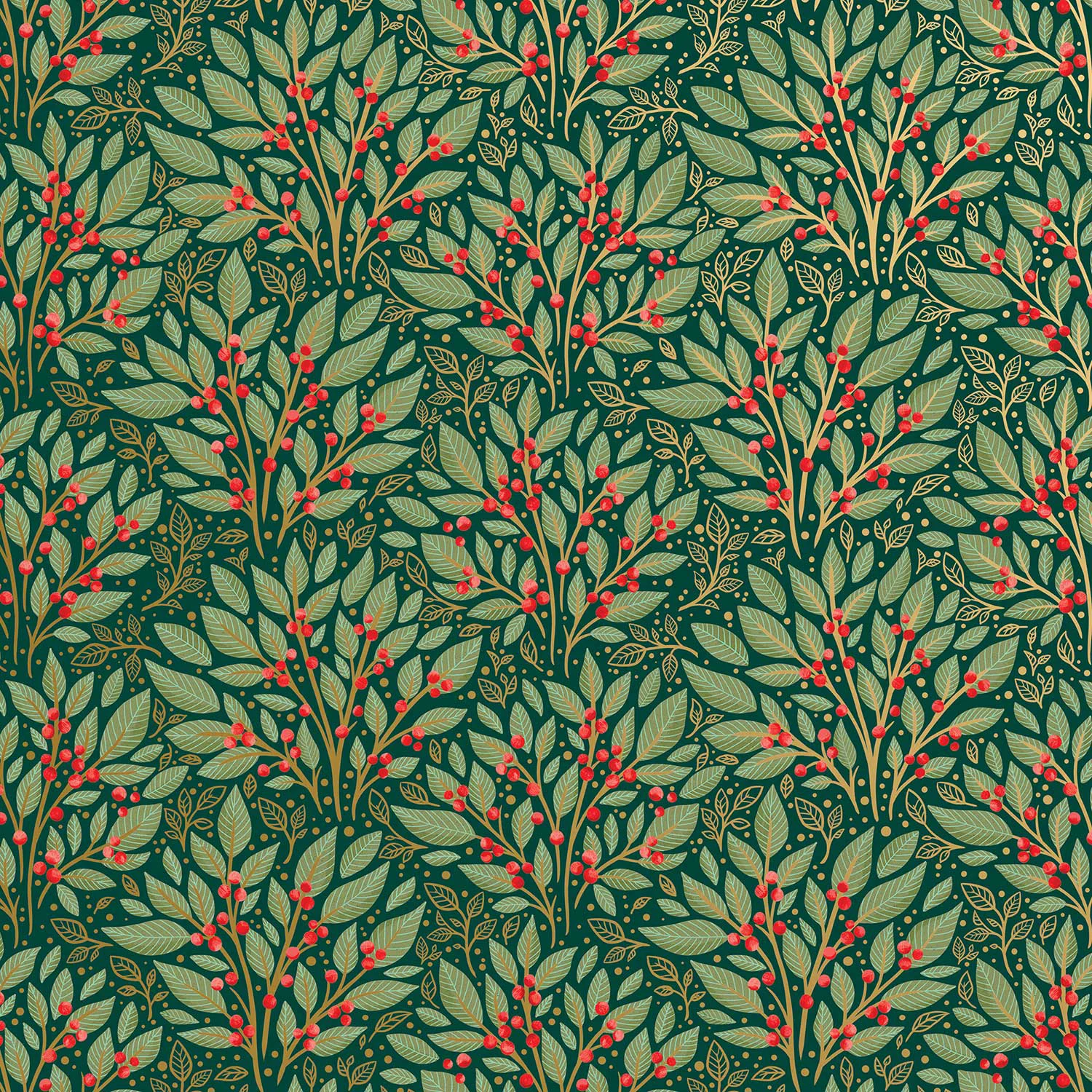 Professional Holly Tapestry Christmas Gift Wrap 10 ft x 30 Advanced
