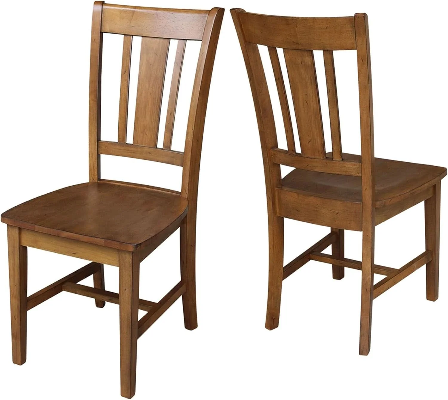 Fashionable International Concepts San Remo Pecan Parawood Dining Chair Exclusive