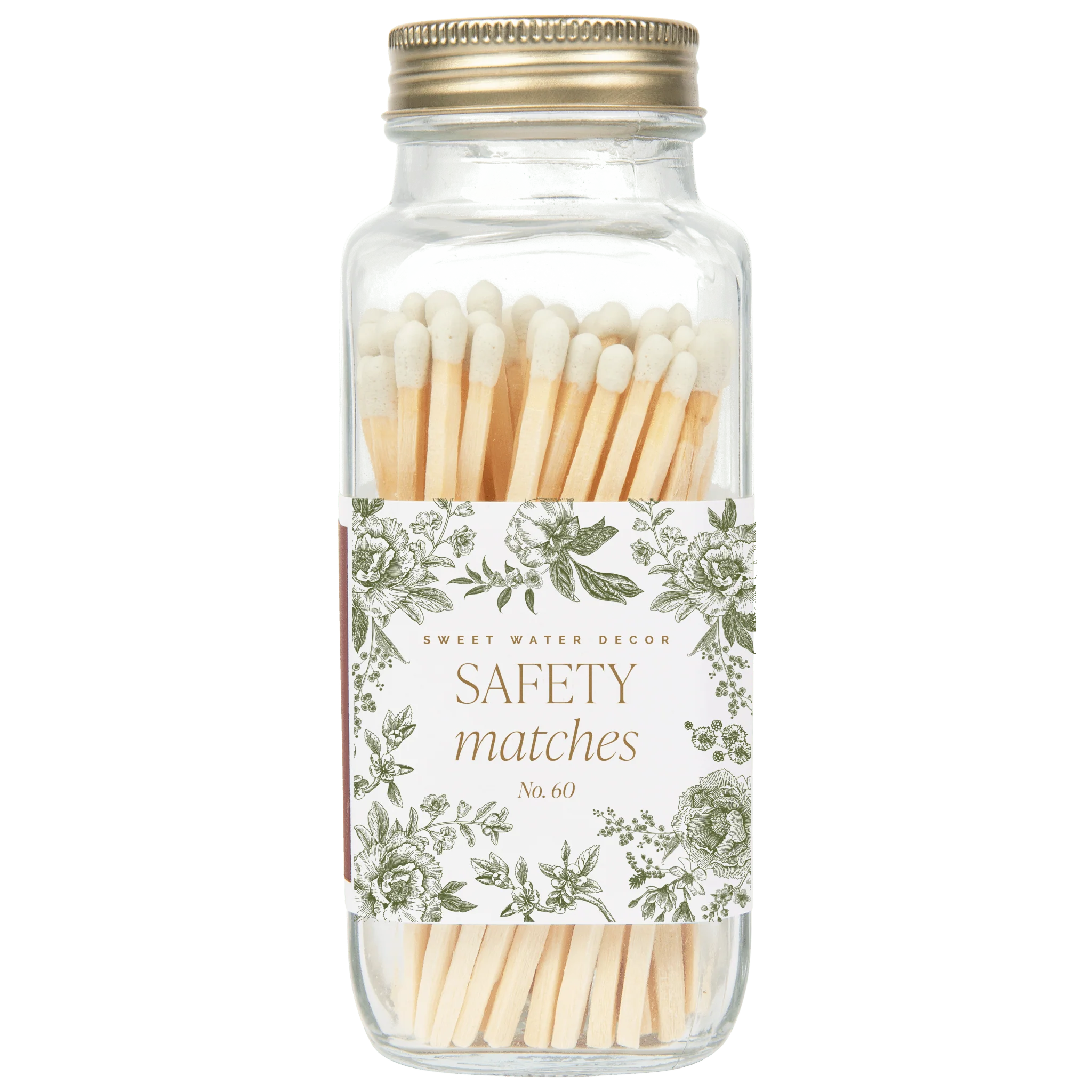 Exclusive Green Delft White Tip Safety Matches – 60 Count 3.75 Practical