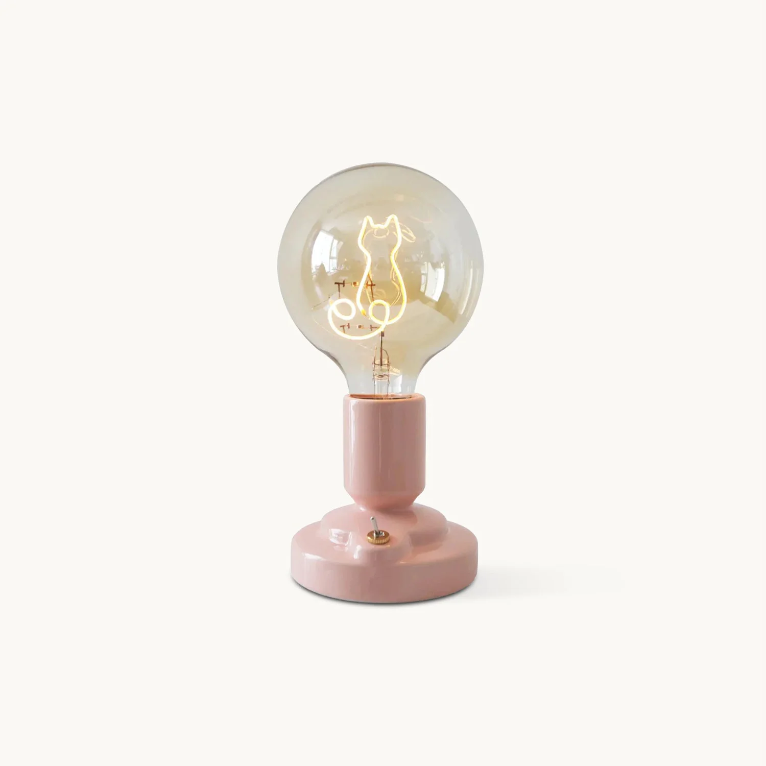User-Friendly Nordic Style Cat Ceramic Table Lamp Built-in Battery Original Design