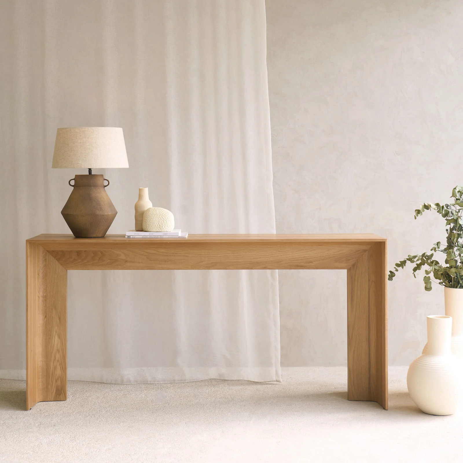 Sustainable Jaunt Console Oak 160cm Unique