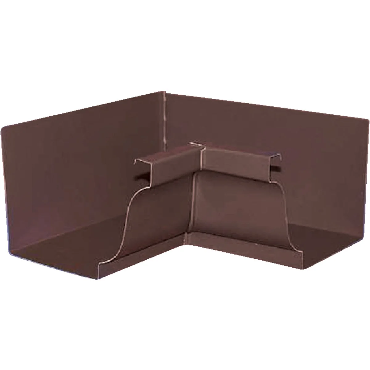 Fast Amerimax 5 In. Galvanized Brown Mitre Gutter Inside Corner Convenient