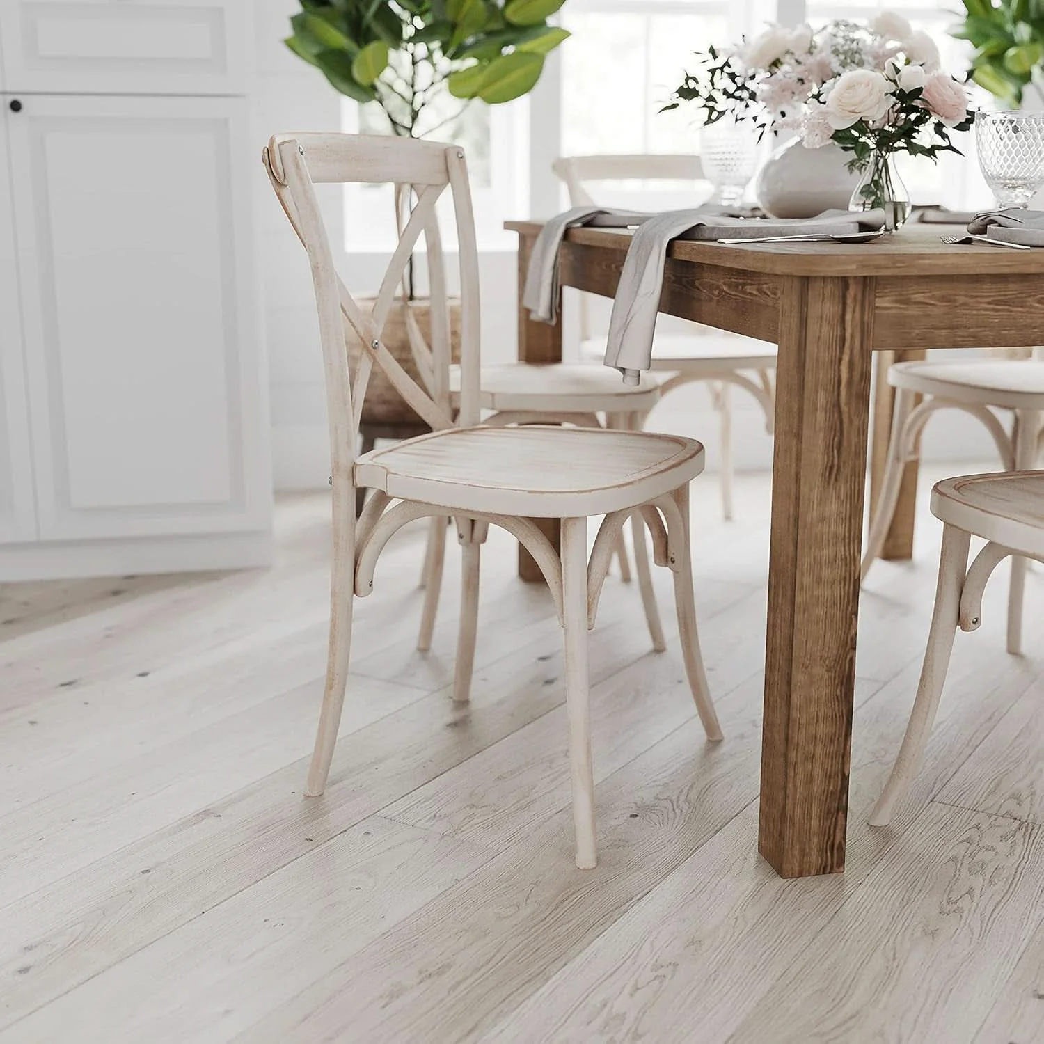 Reusable Rustic Brown Solid Wood Dining Table 46×30 Seats 4 Original Design