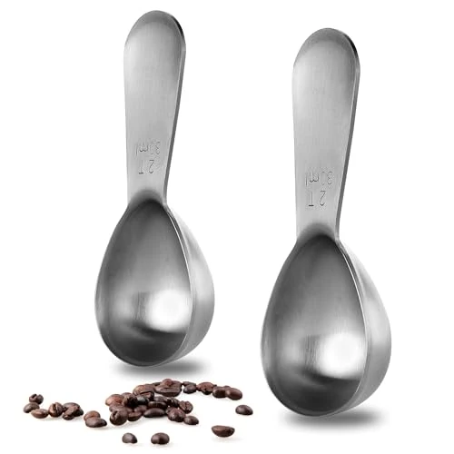 Proven 18 8 Stainless Steel Coffee Scoop 2 Count Powerful