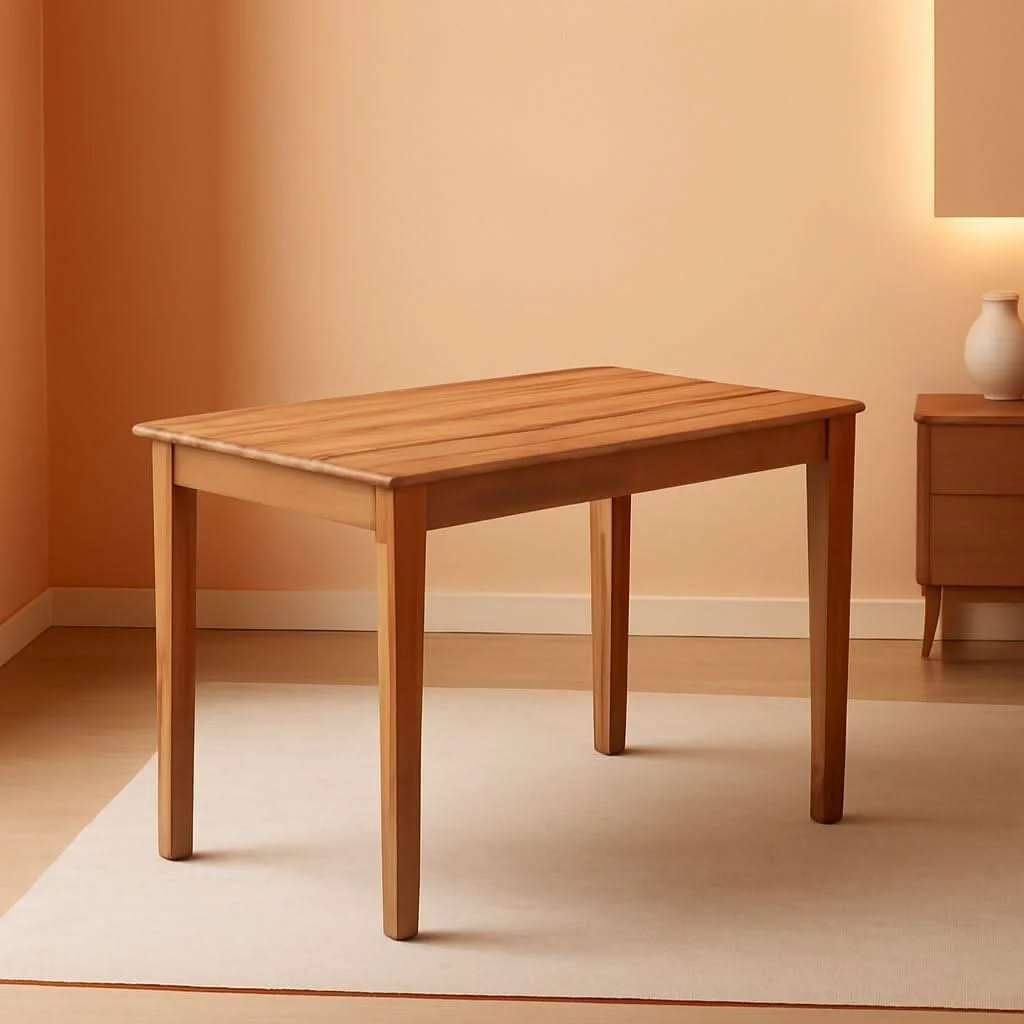 Versatile Rectangular Dining Table 48 By 30 Inch Natural Wood Selected