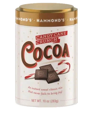 Exclusive Hammond’s Candy Cane Crunch Cocoa Mix 10 oz Relaxed