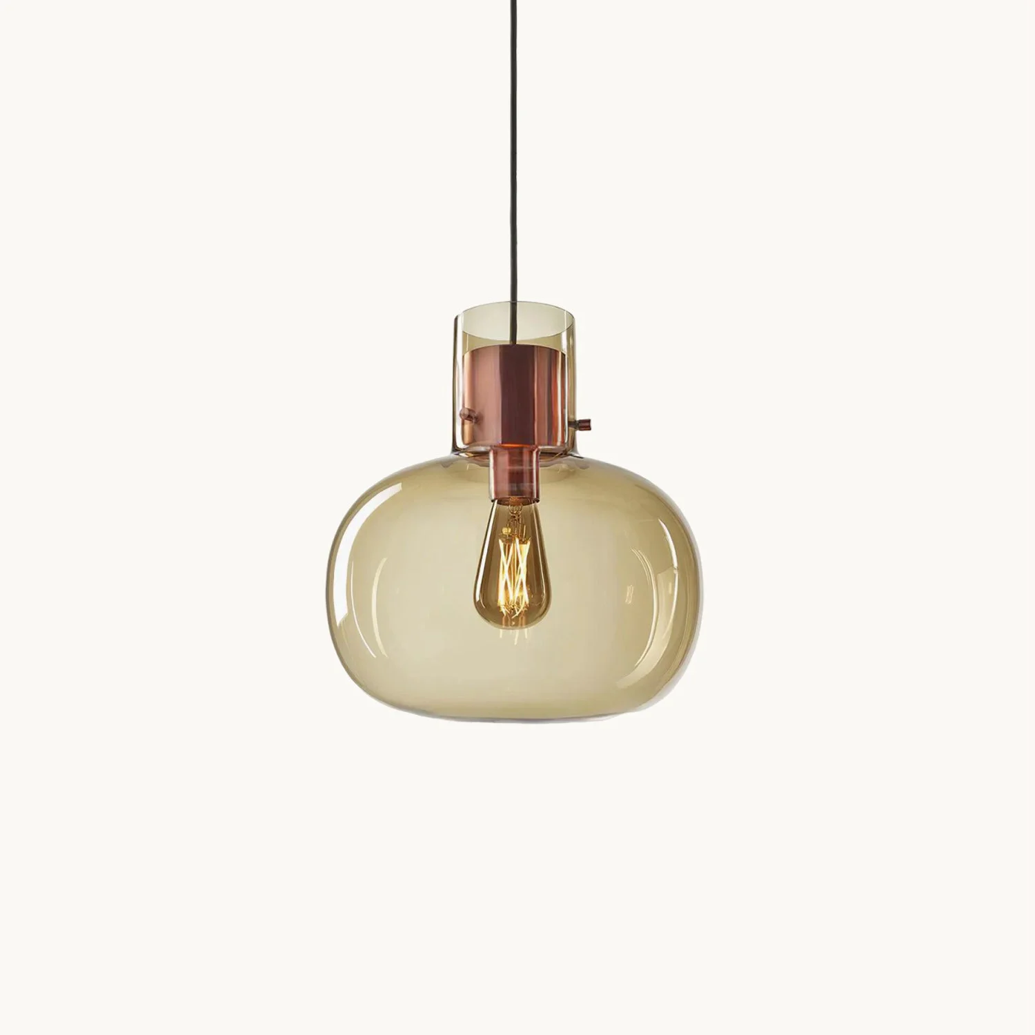 Classic Cambre Glass Pendant Light Authentic