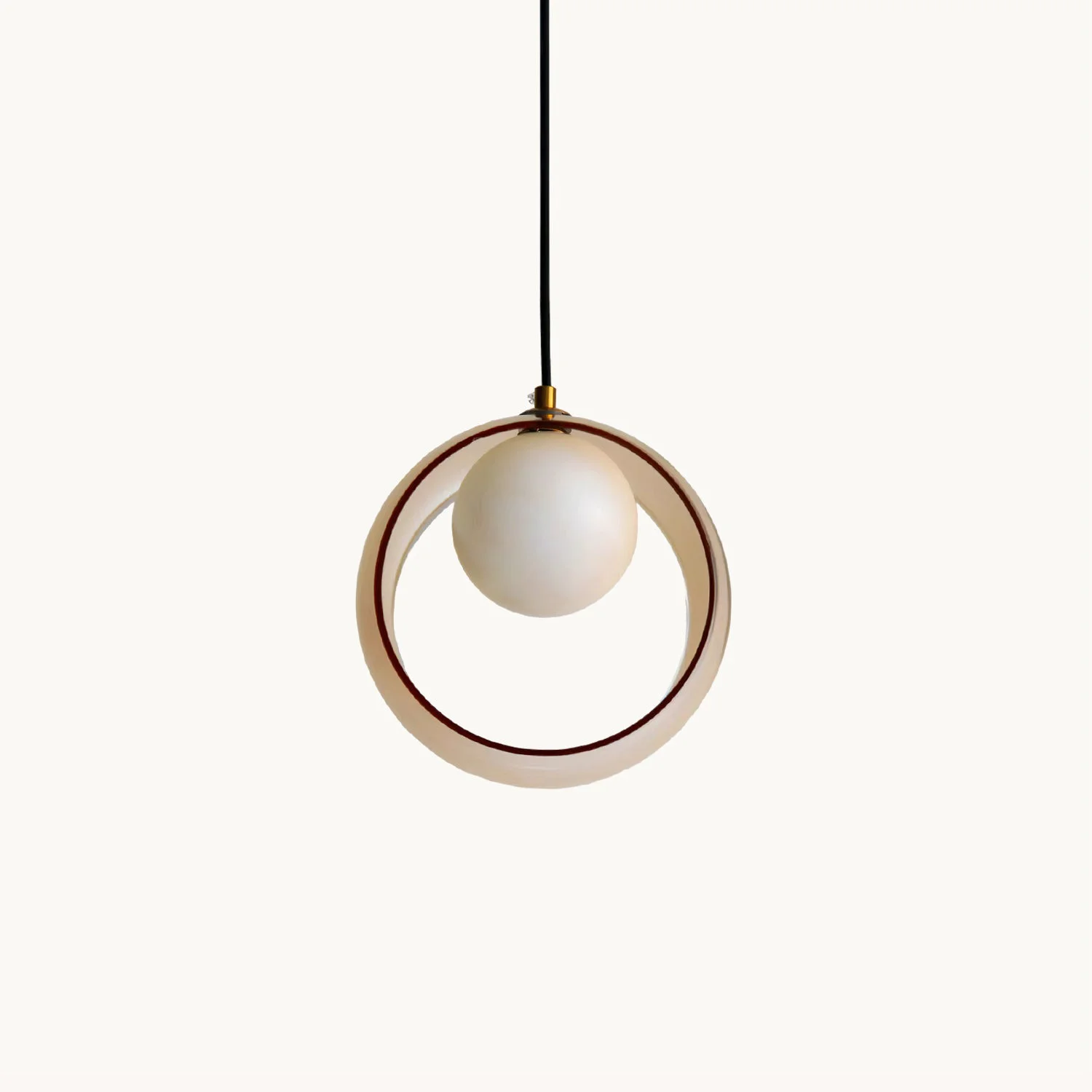 Fine Crafted Lridescent Globe Pendant Lamp Secure