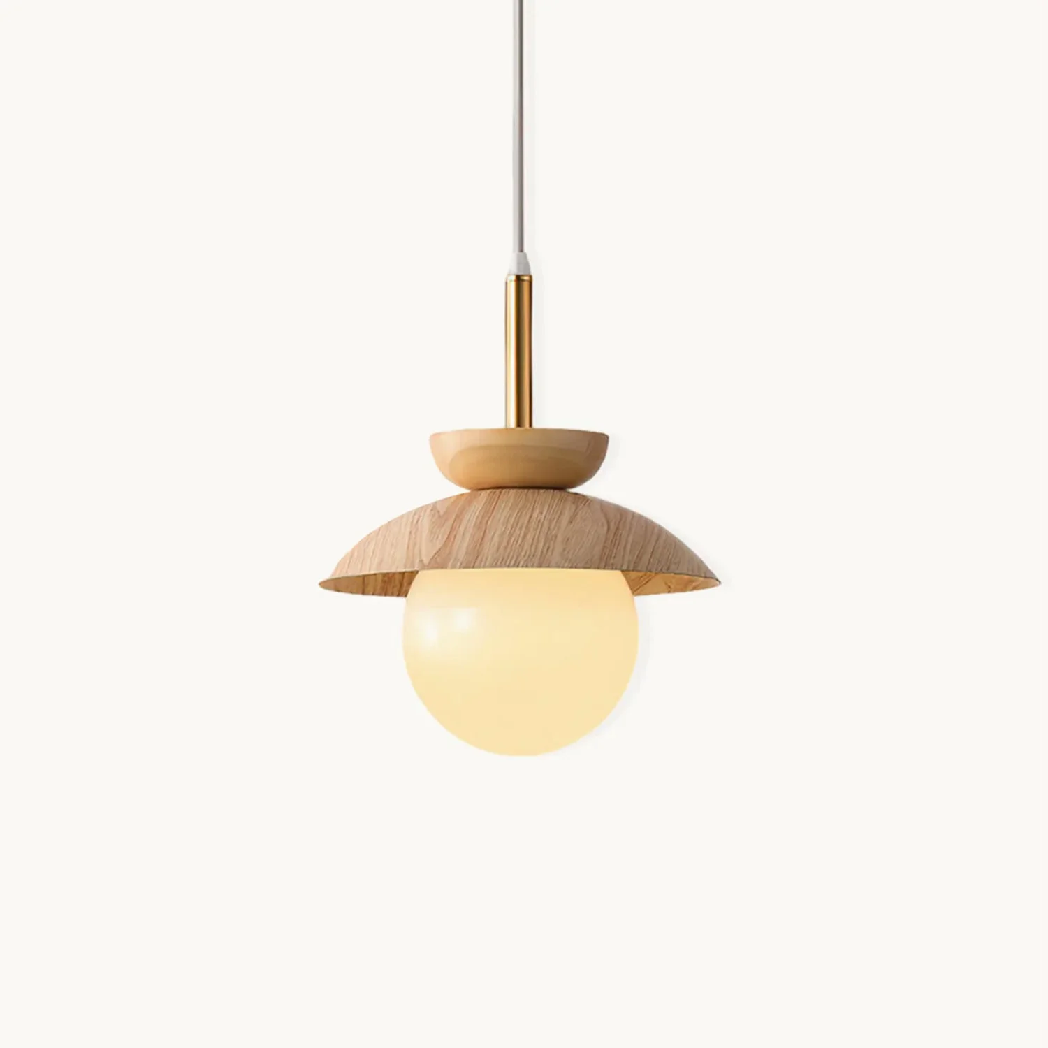 Breathable Wood Fruit Pendant Lamp Soft