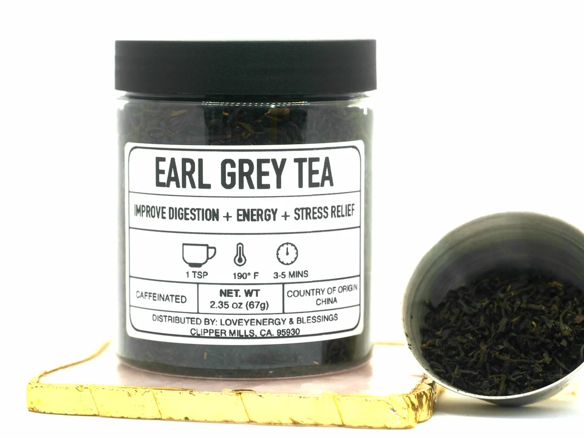 Advanced Earl Grey Handcrafted Herbal Tea 2.35 oz Convenient
