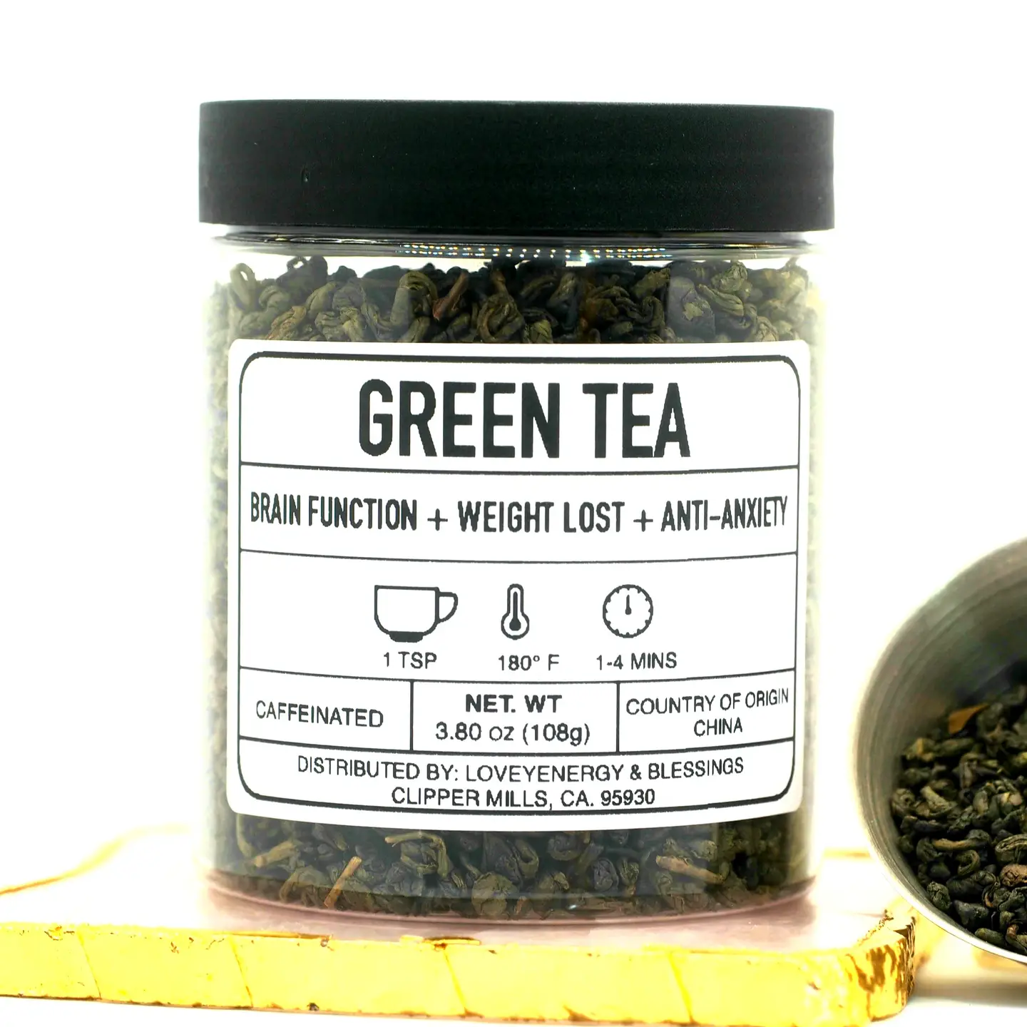 Powerful Green Tea Handcrafted Herbal Tea 3.8 oz Original Design