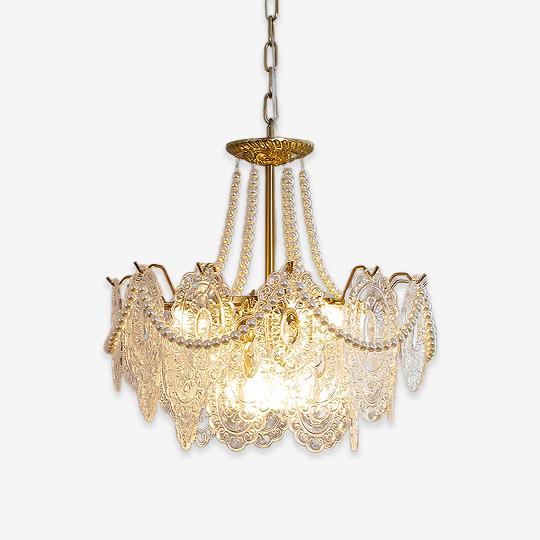 Minimalist Luxury Pearls Glass Chandelier Quality