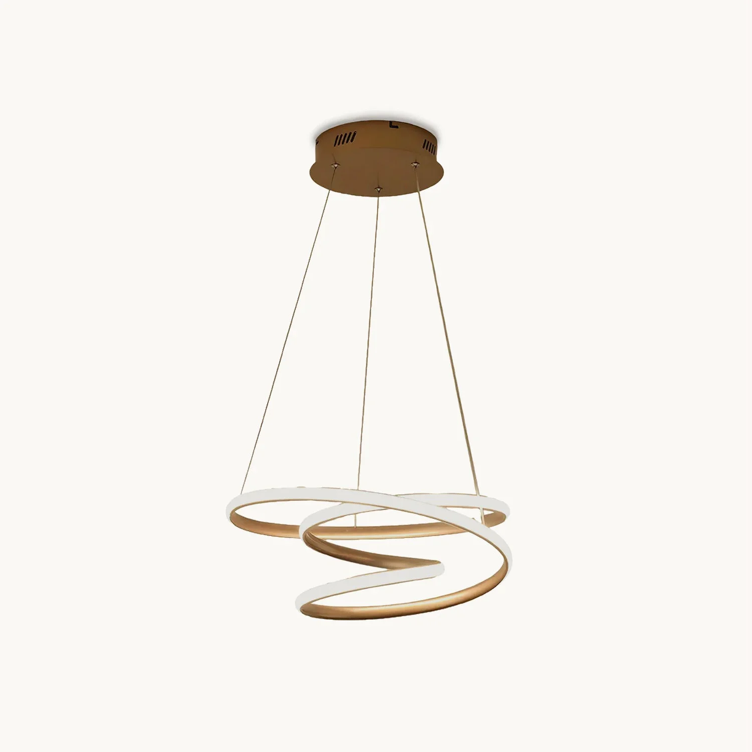 Reusable Simple Aluminum Spiral Ring Pendant Lamp Excellent