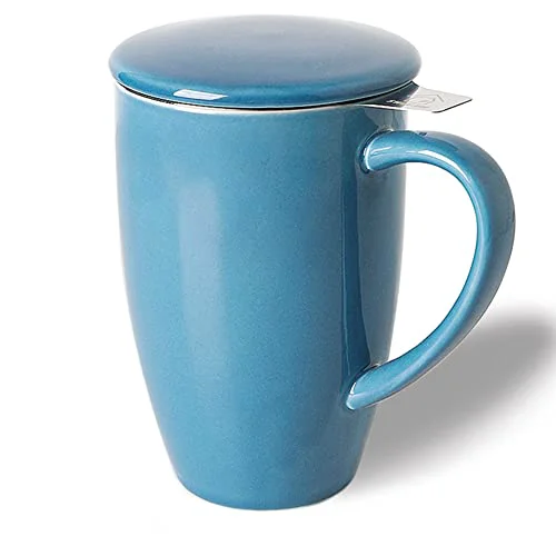 Elite Sweejar Porcelain Tea Infuser Mug with Lid Smart